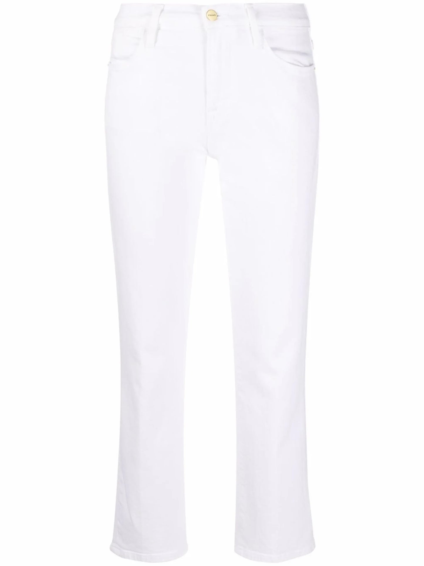 cropped straight-leg jeans