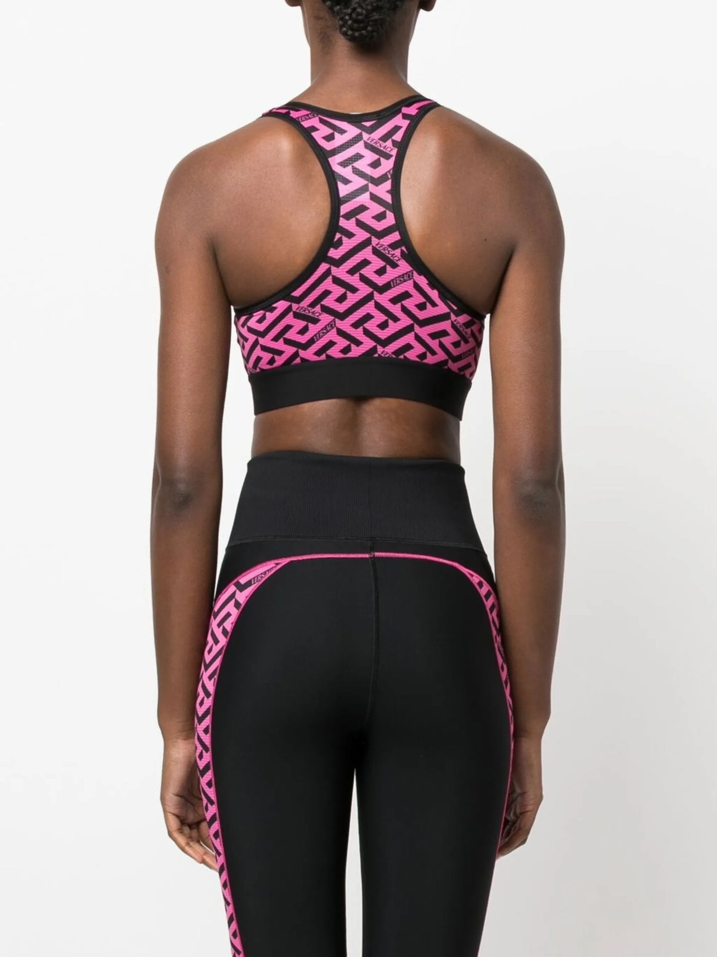 La Greca logo-print sports bra