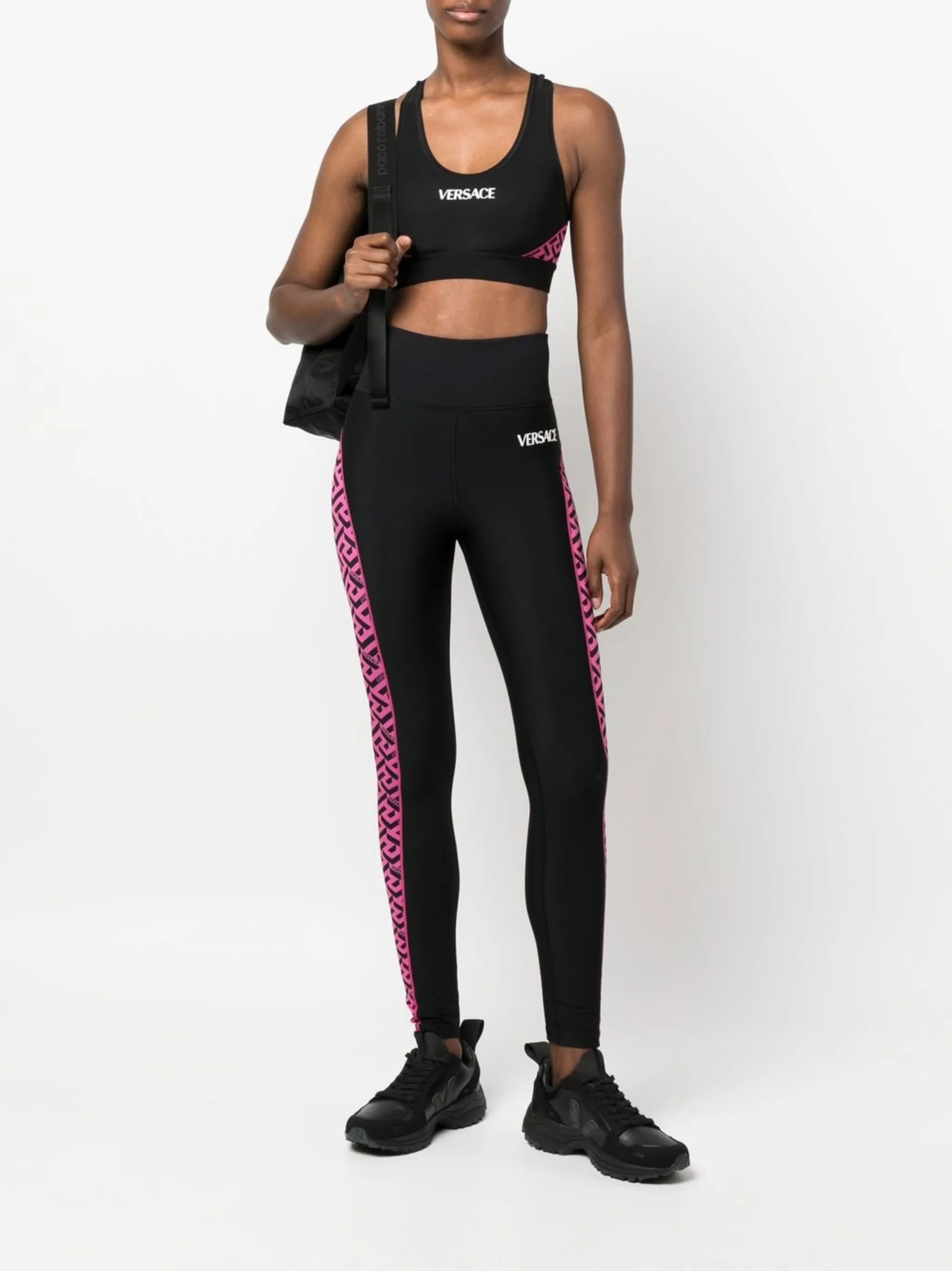 La Greca logo-print sports bra