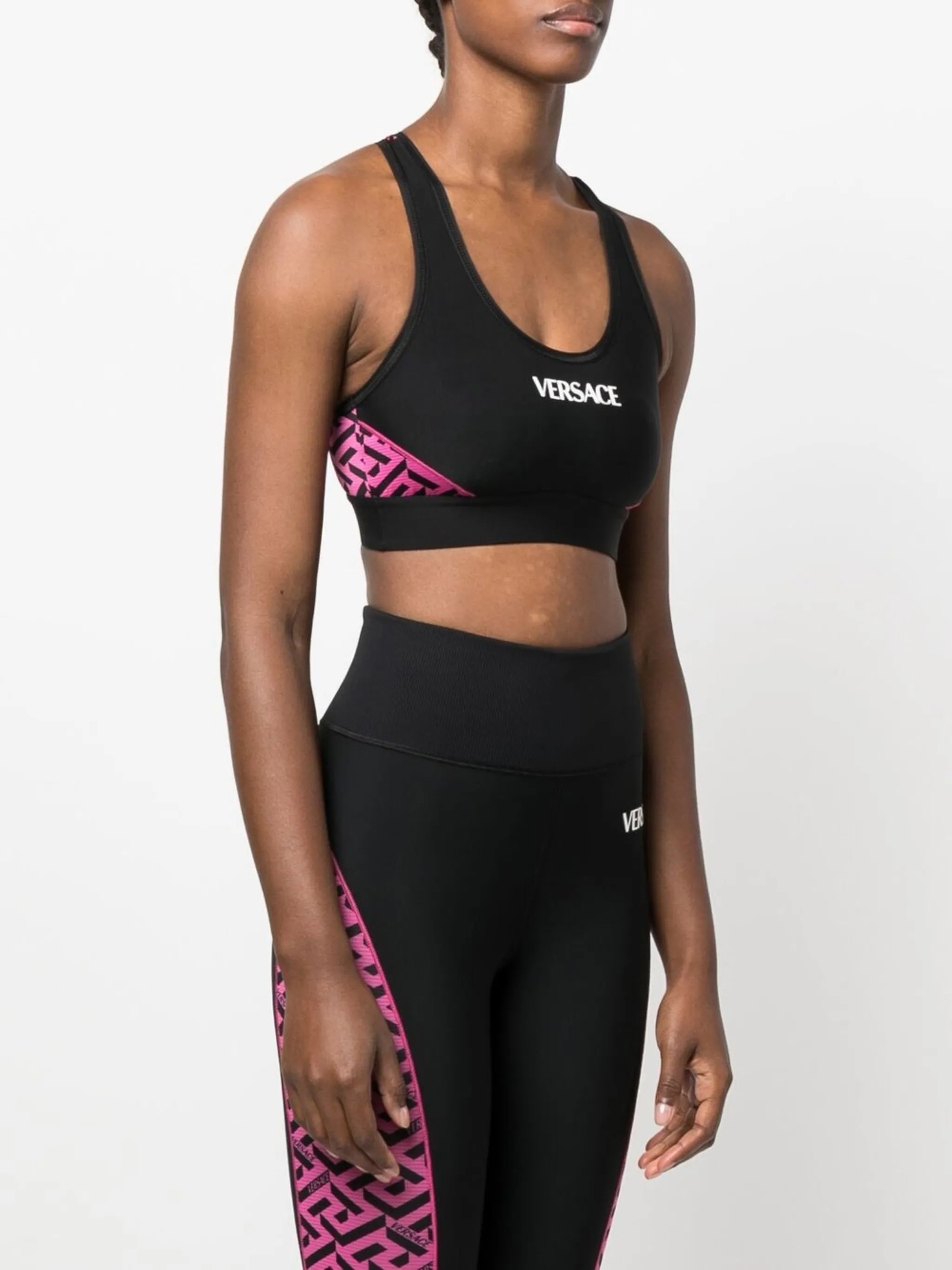 La Greca logo-print sports bra