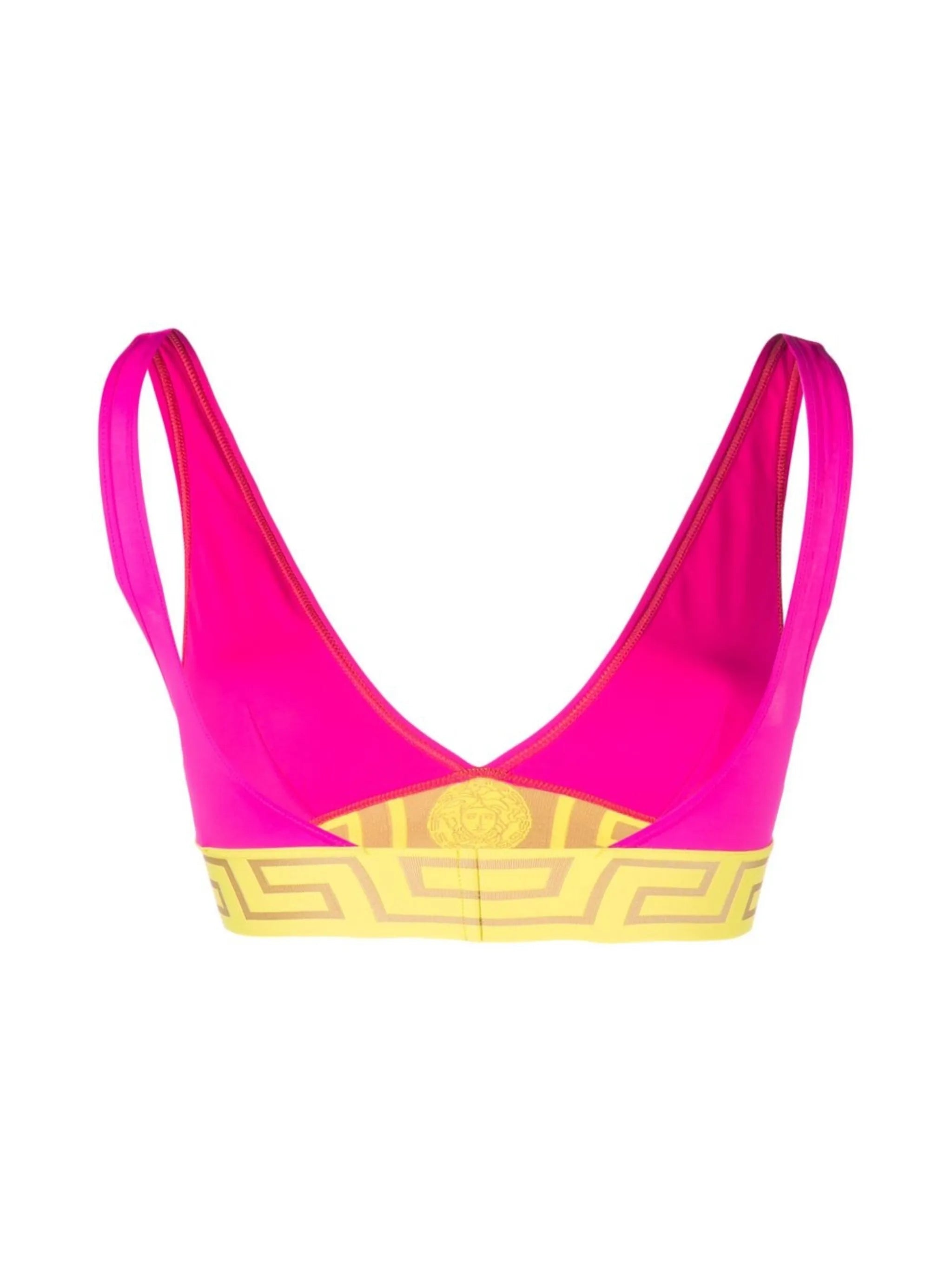 Greca triangle bikini top