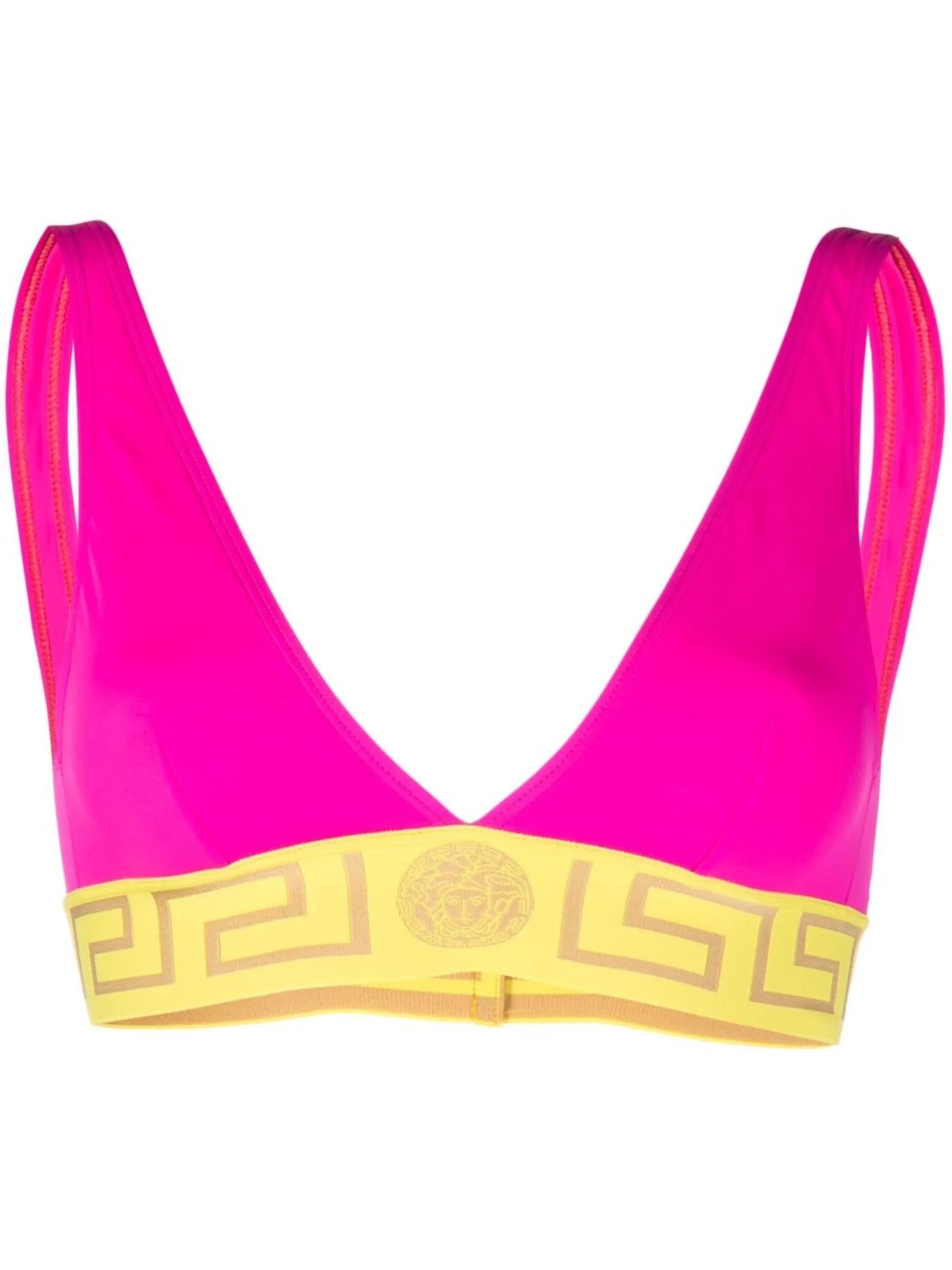 Greca triangle bikini top