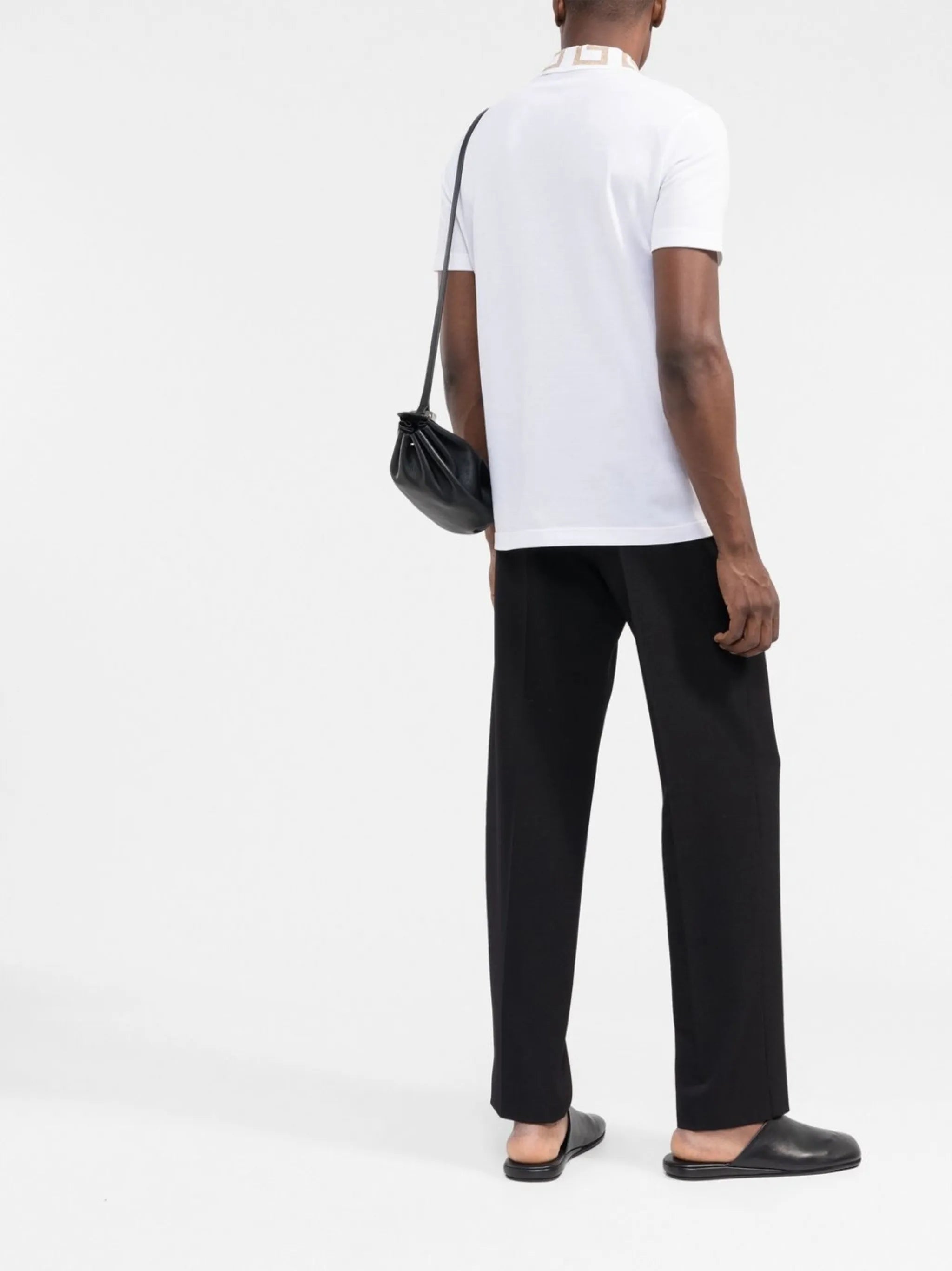 Greca cotton polo shirt