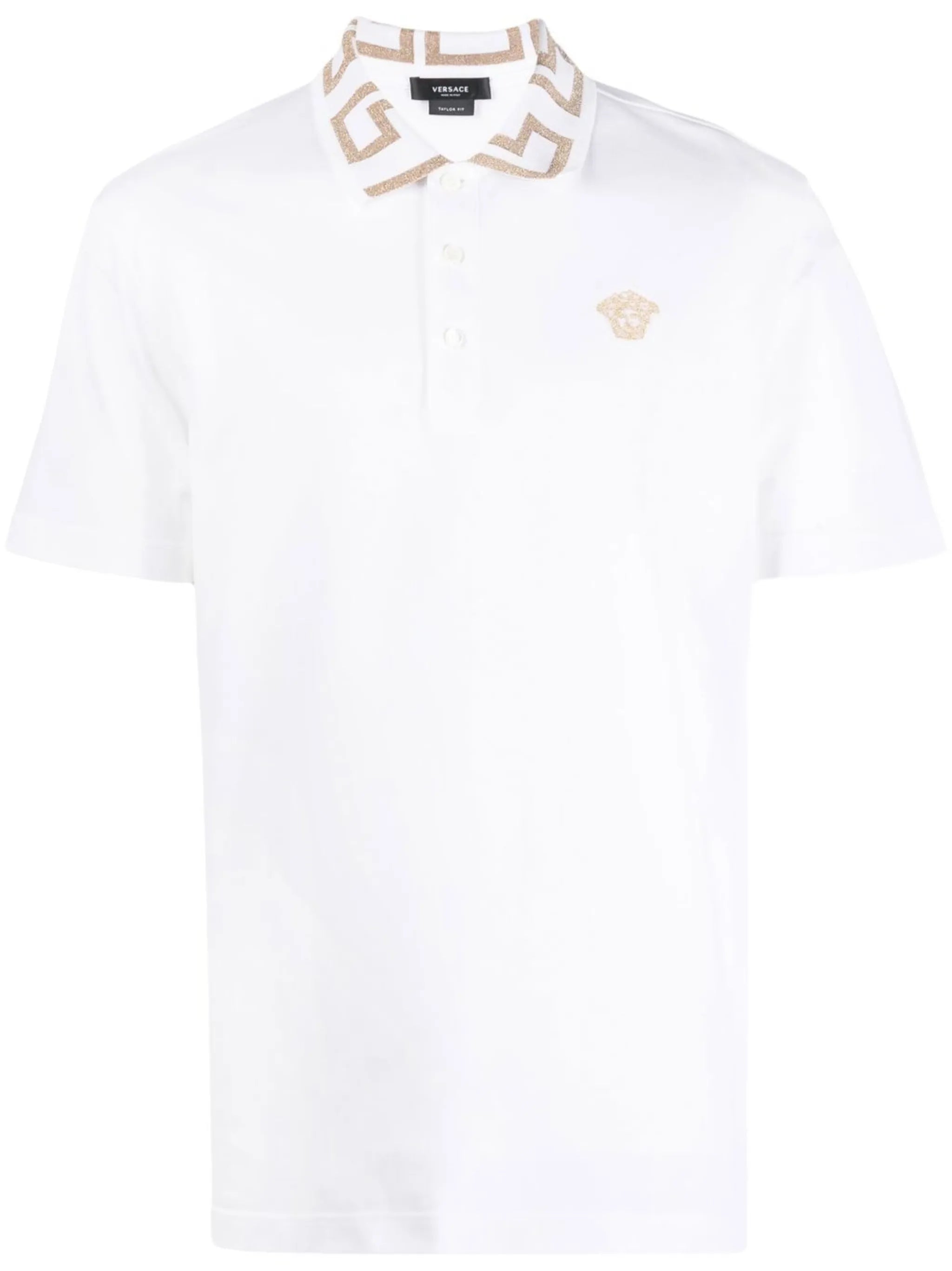 Greca cotton polo shirt