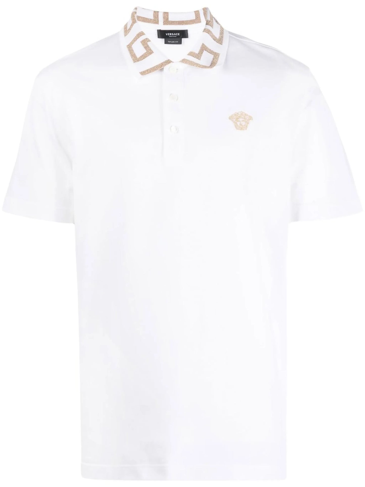 Greca cotton polo shirt