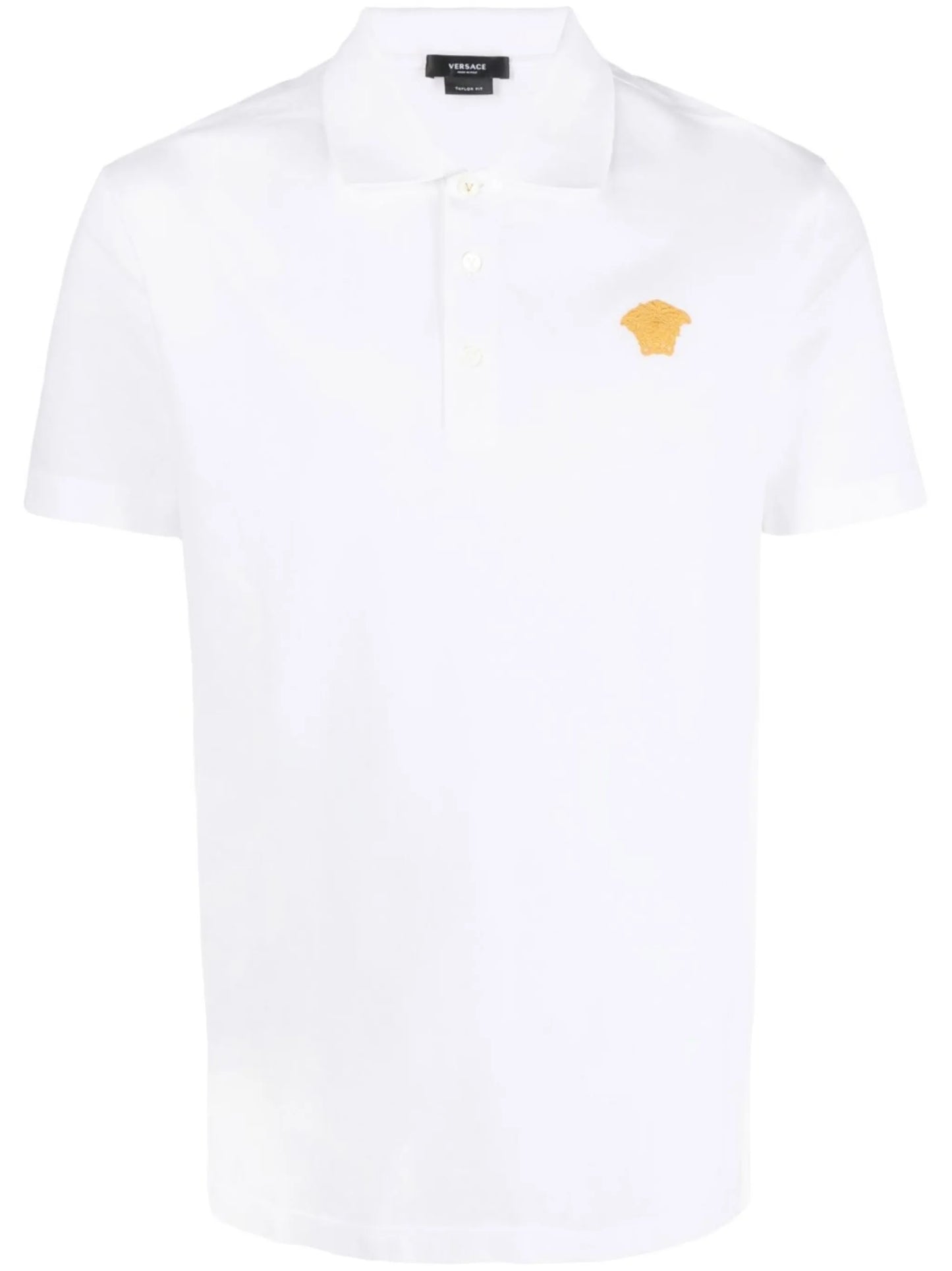Medusa head motif polo shirt