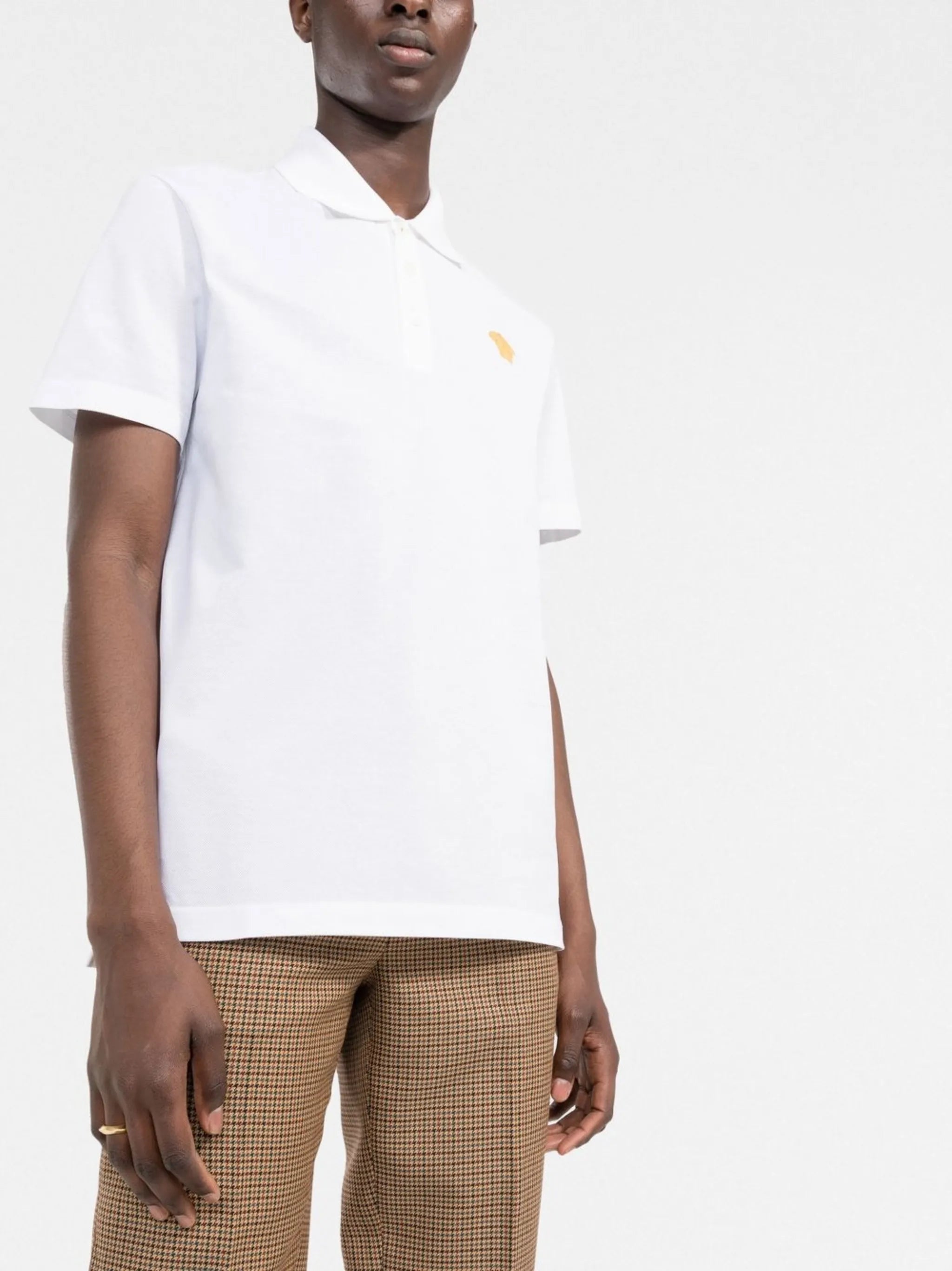 Medusa head motif polo shirt
