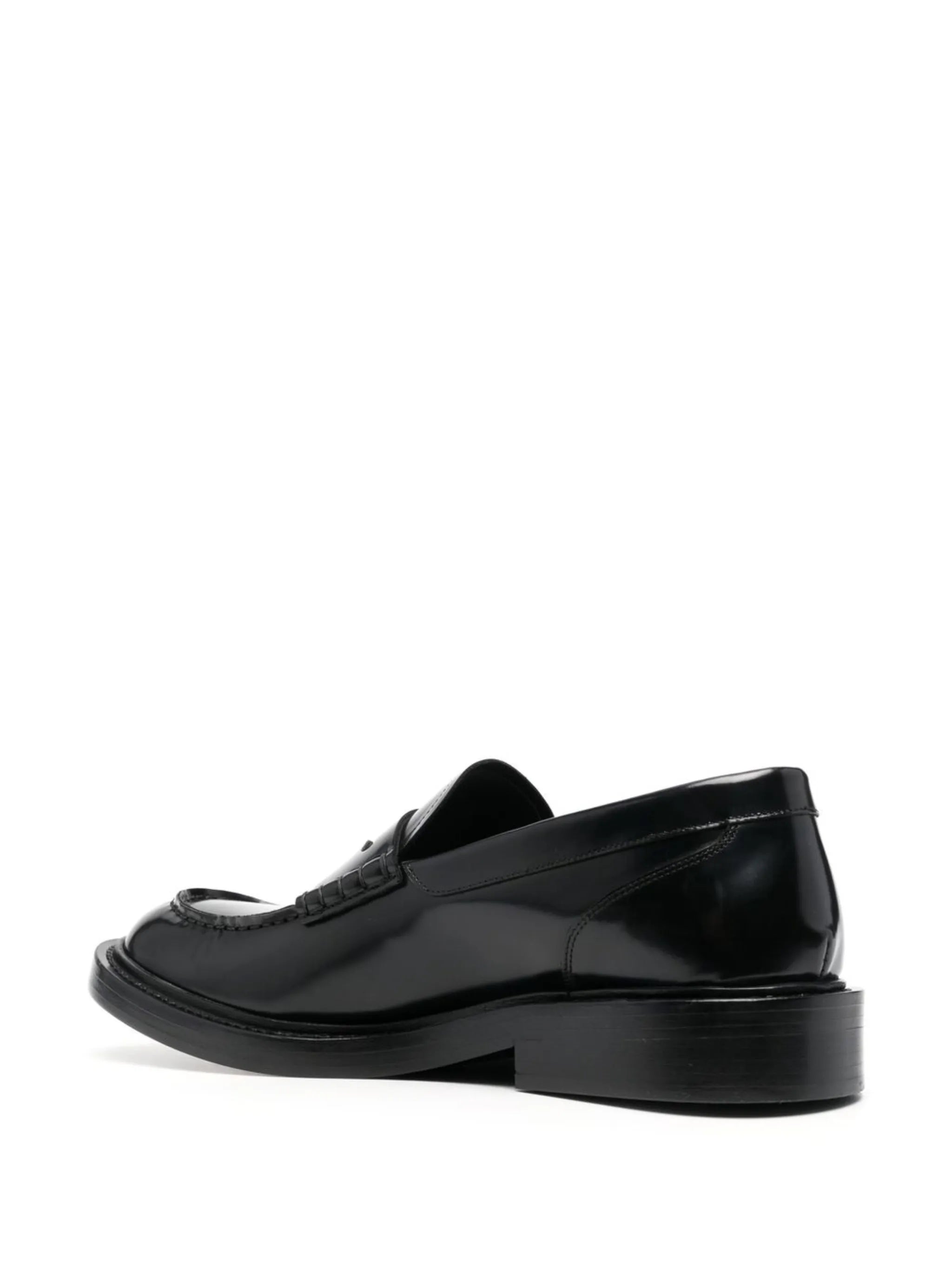 Medusa-head leather loafers