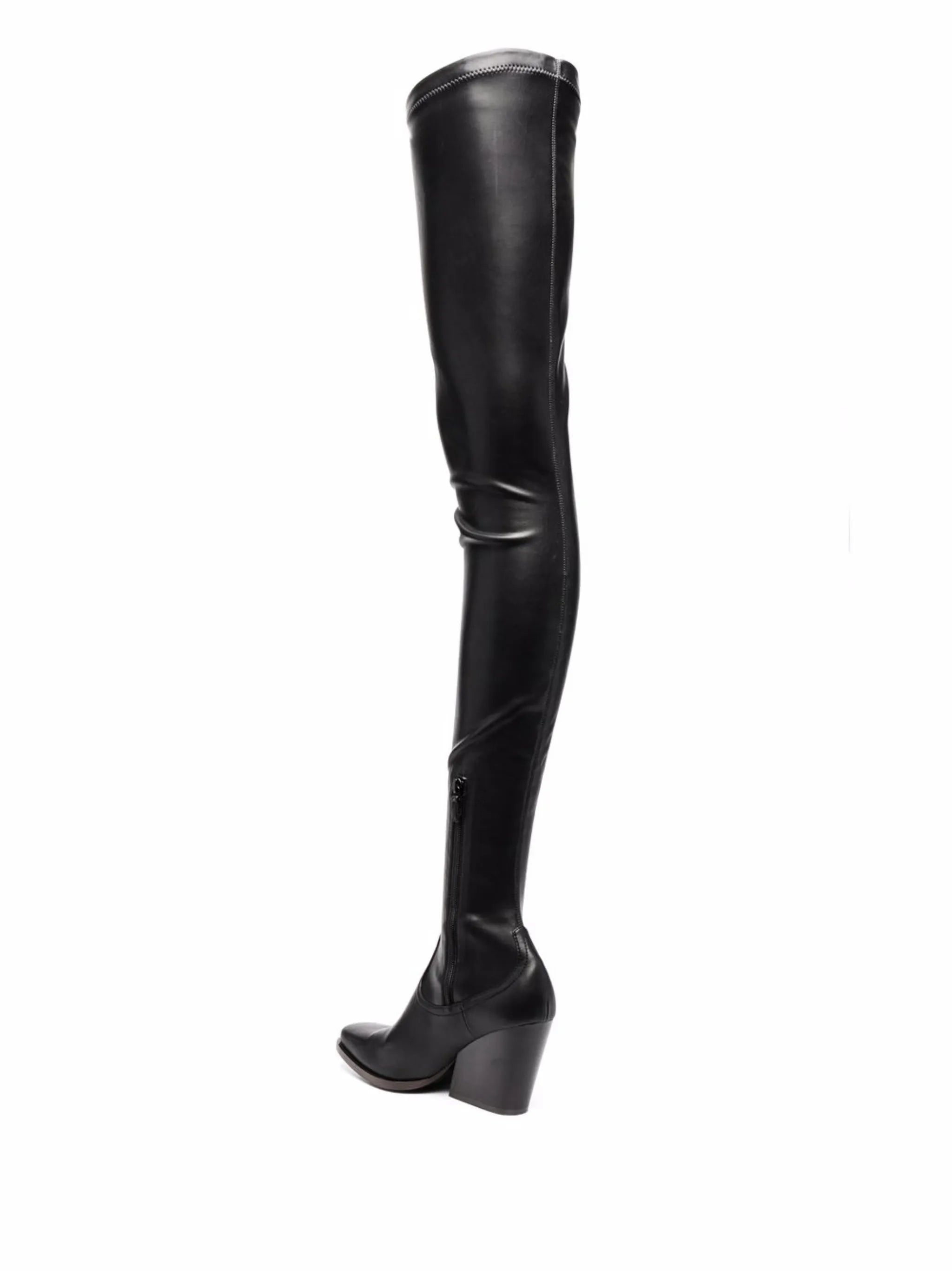Cowboy stretch thigh-high boots