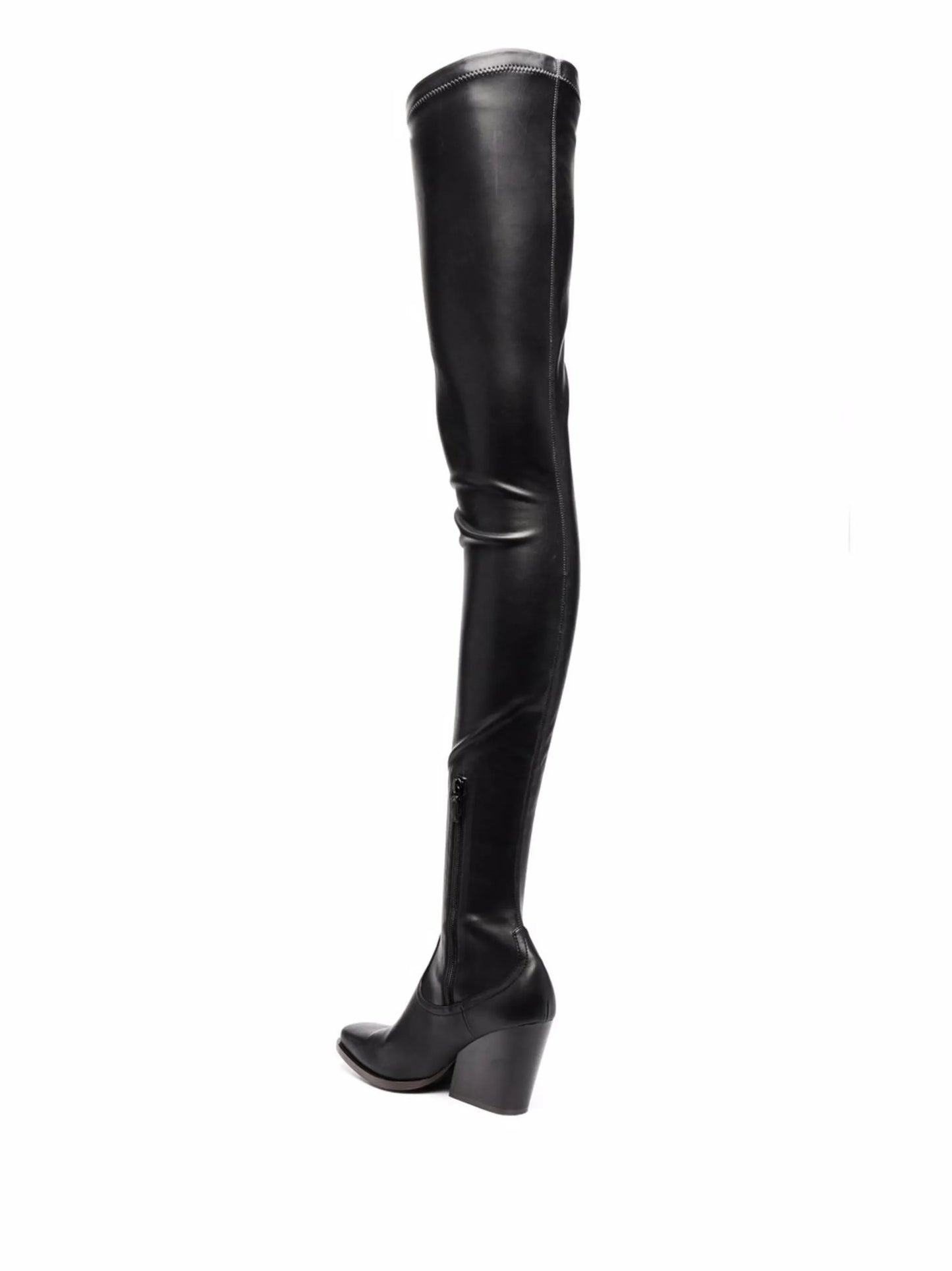 Cowboy stretch thigh-high boots
