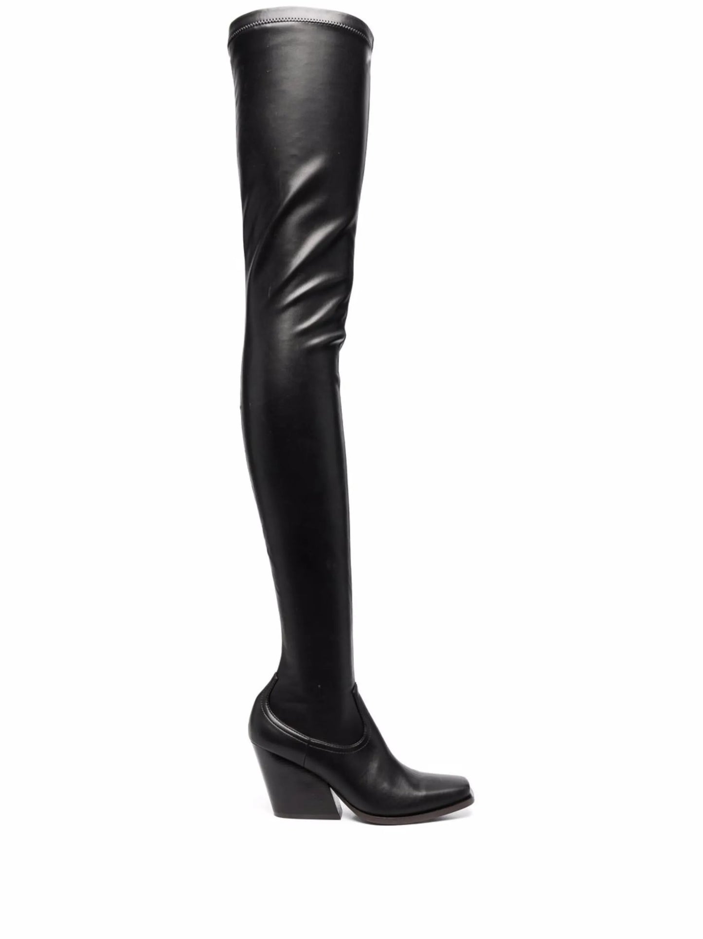 Cowboy stretch thigh-high boots