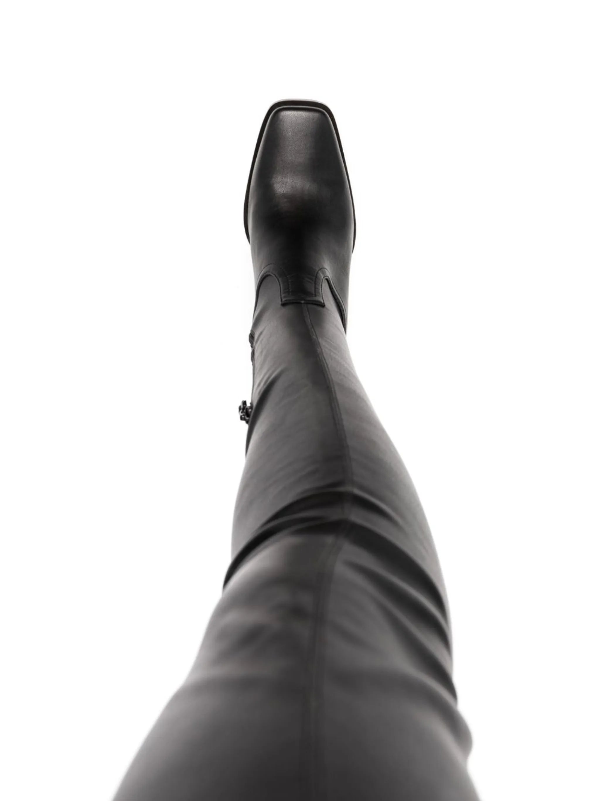 Cowboy stretch thigh-high boots