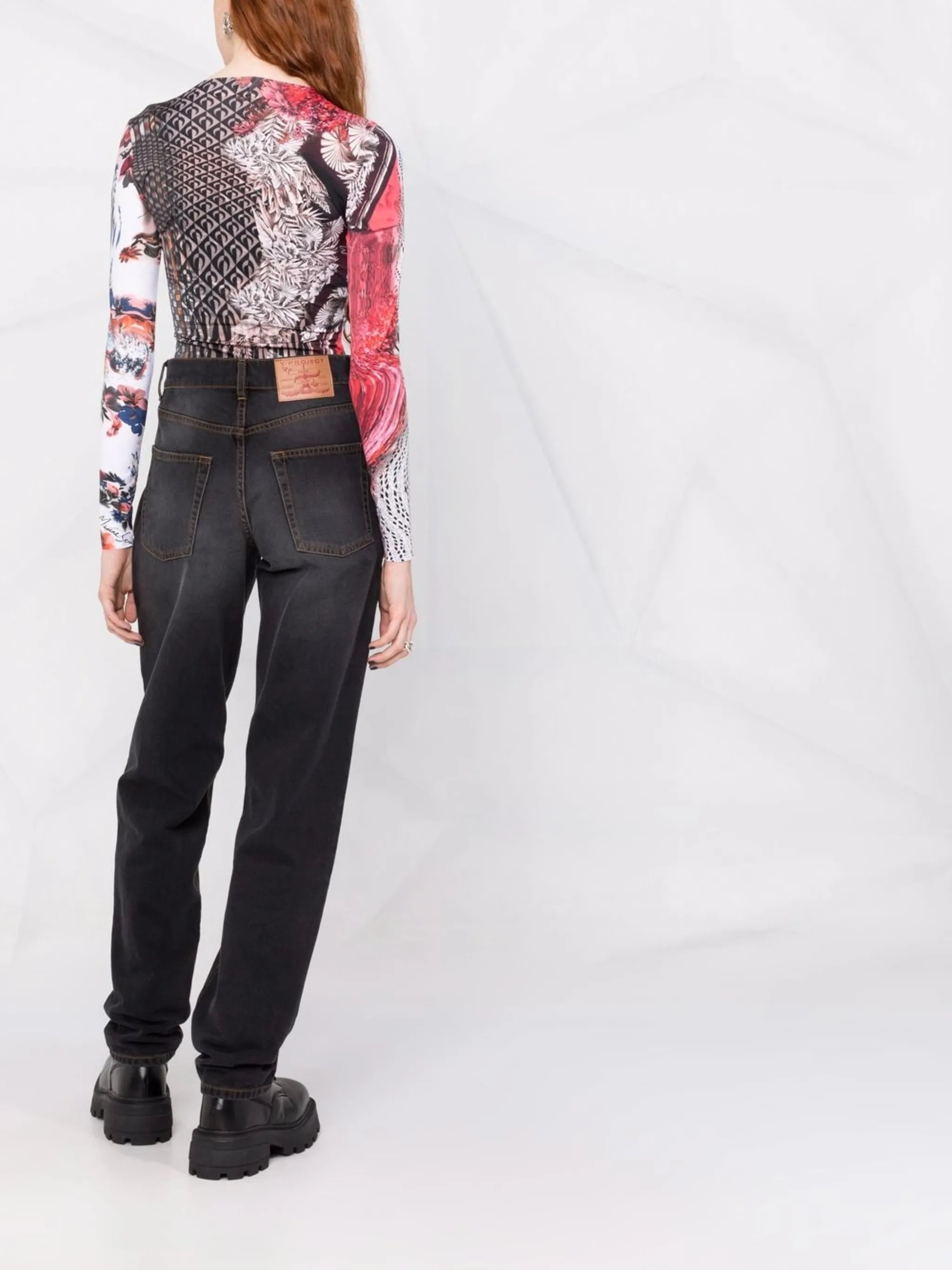 printed long-sleeved T-shirt