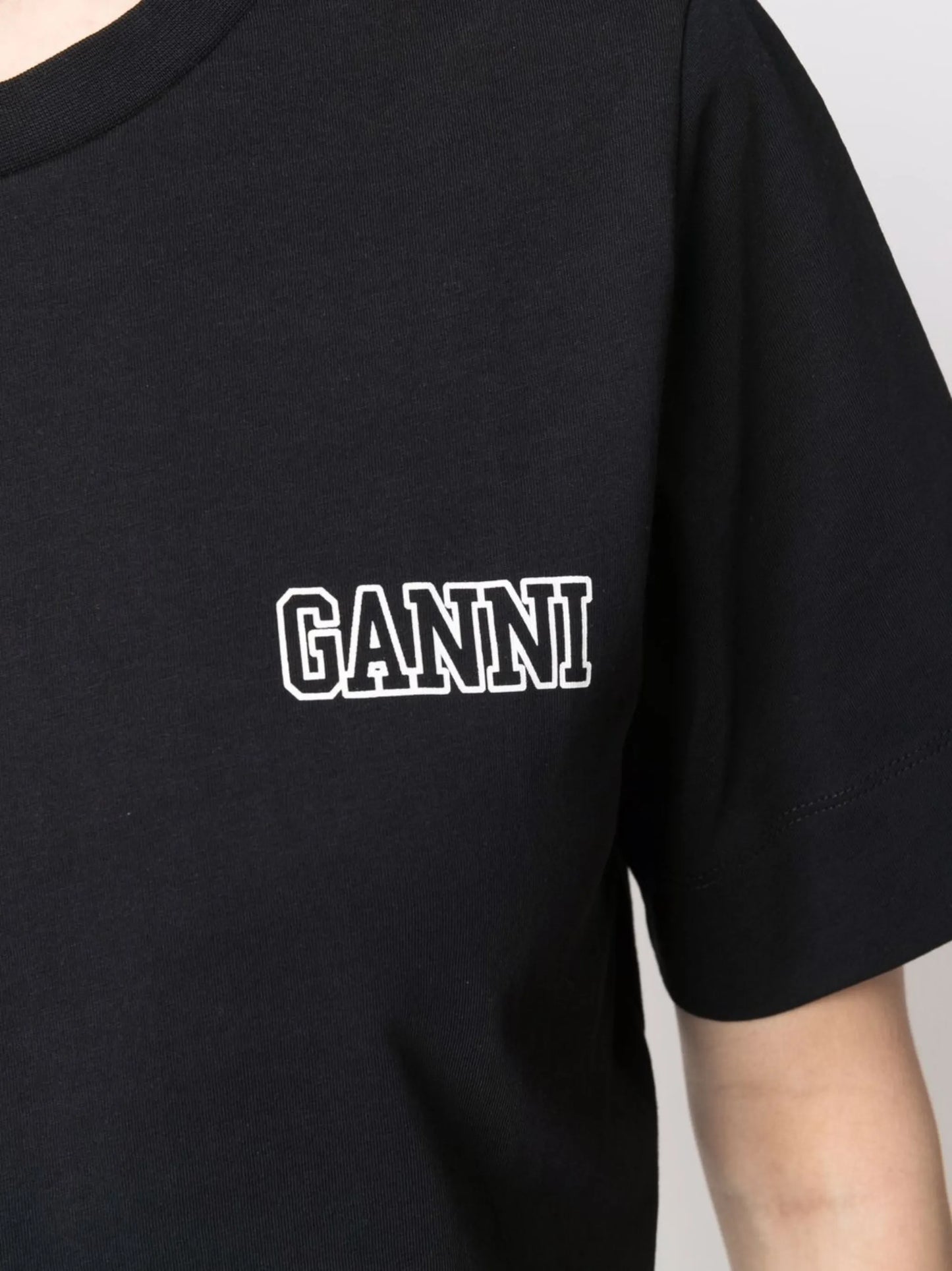 logo-print organic cotton T-shirt