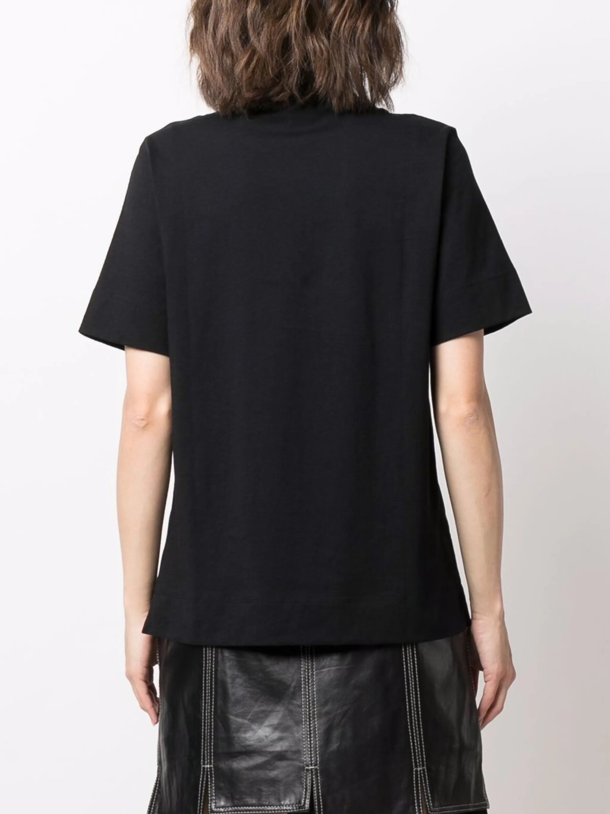 logo-print organic cotton T-shirt