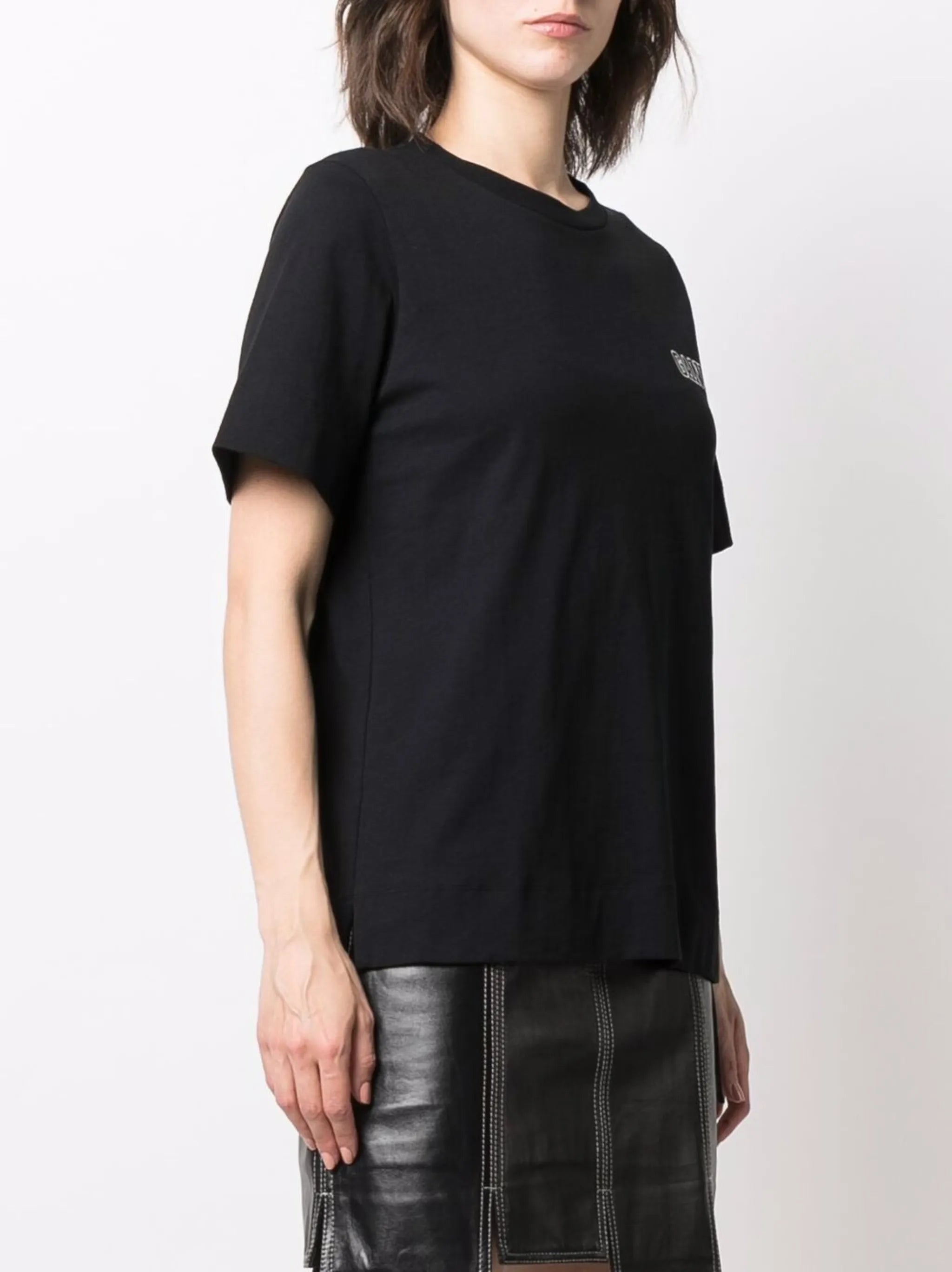 logo-print organic cotton T-shirt