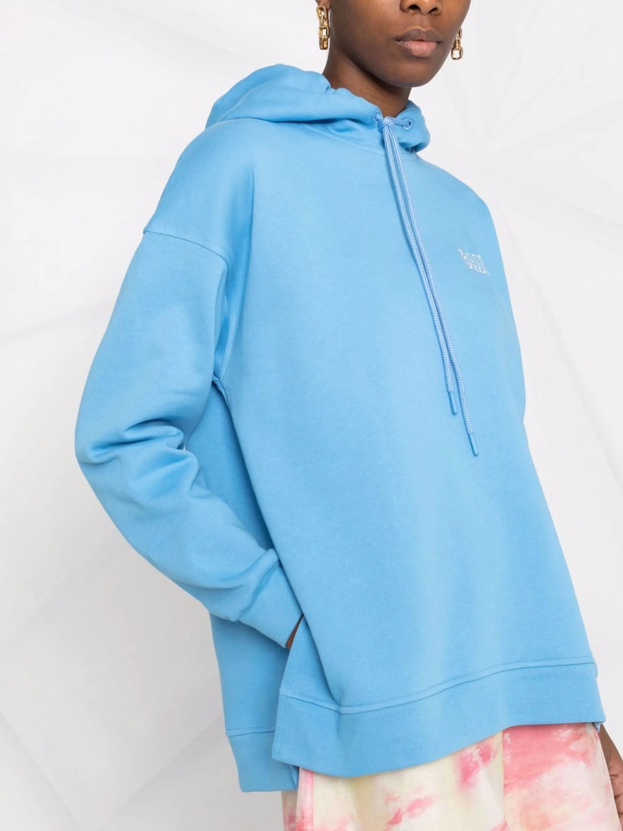 Software embroidered-logo hoodie