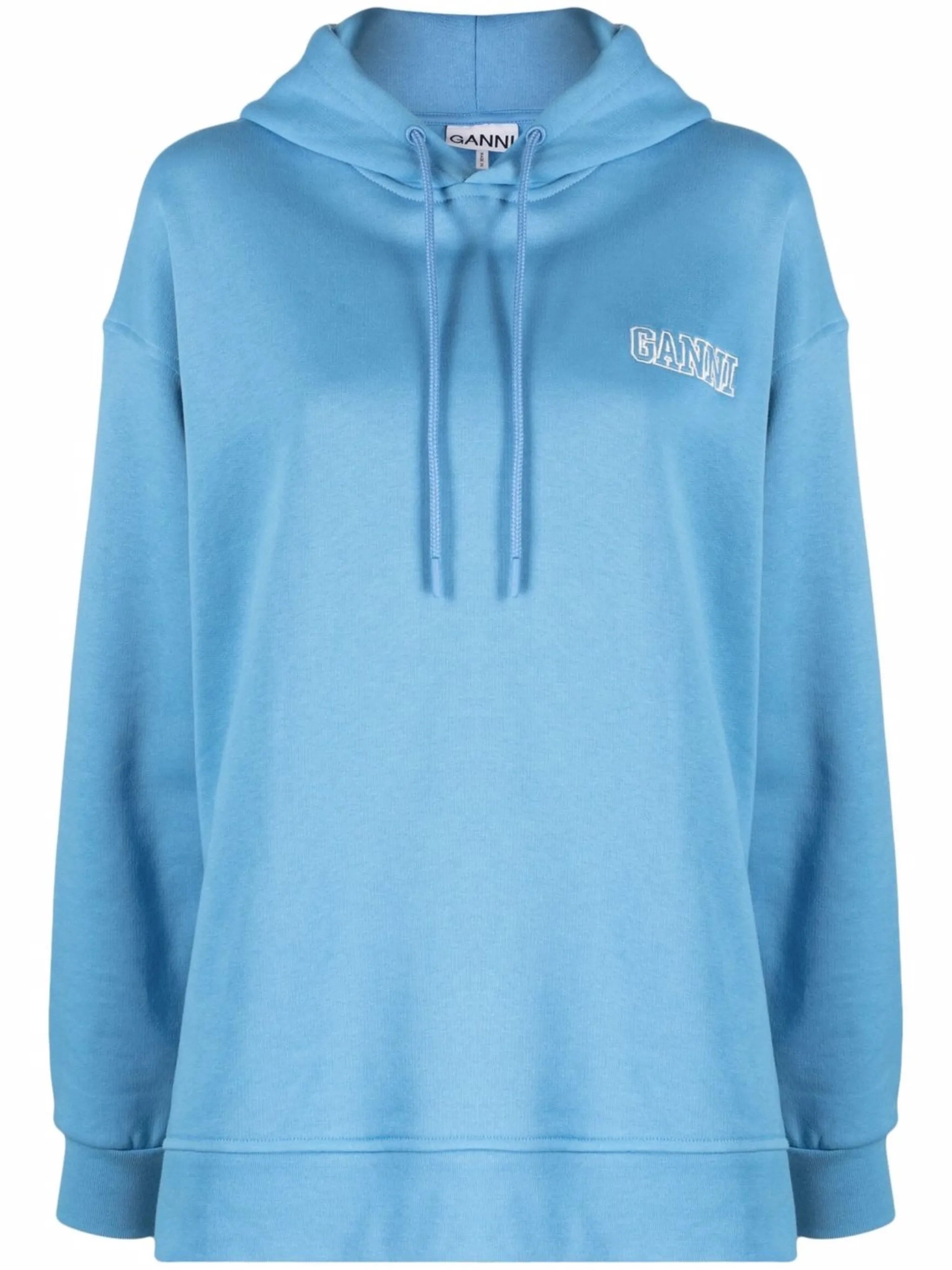 Software embroidered-logo hoodie