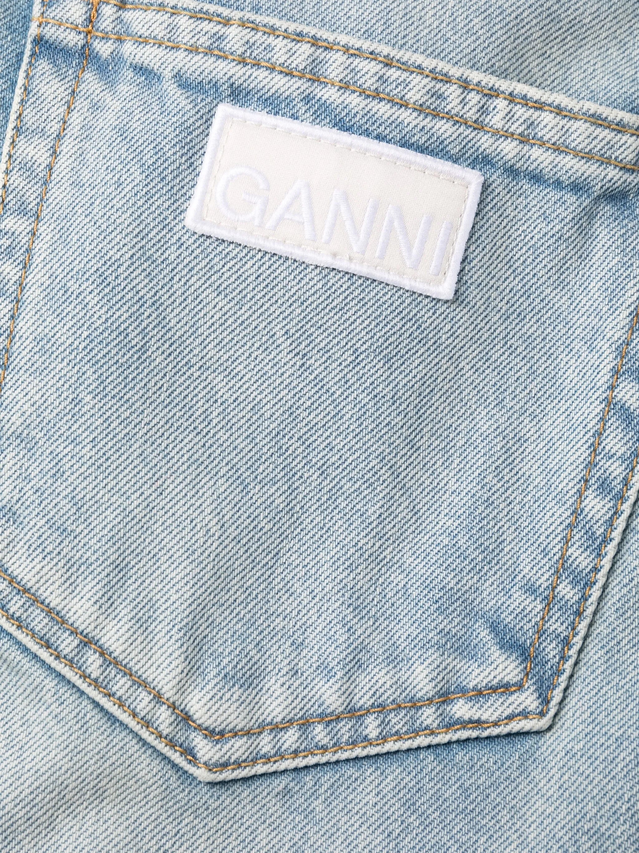 straight-leg high-rise jeans