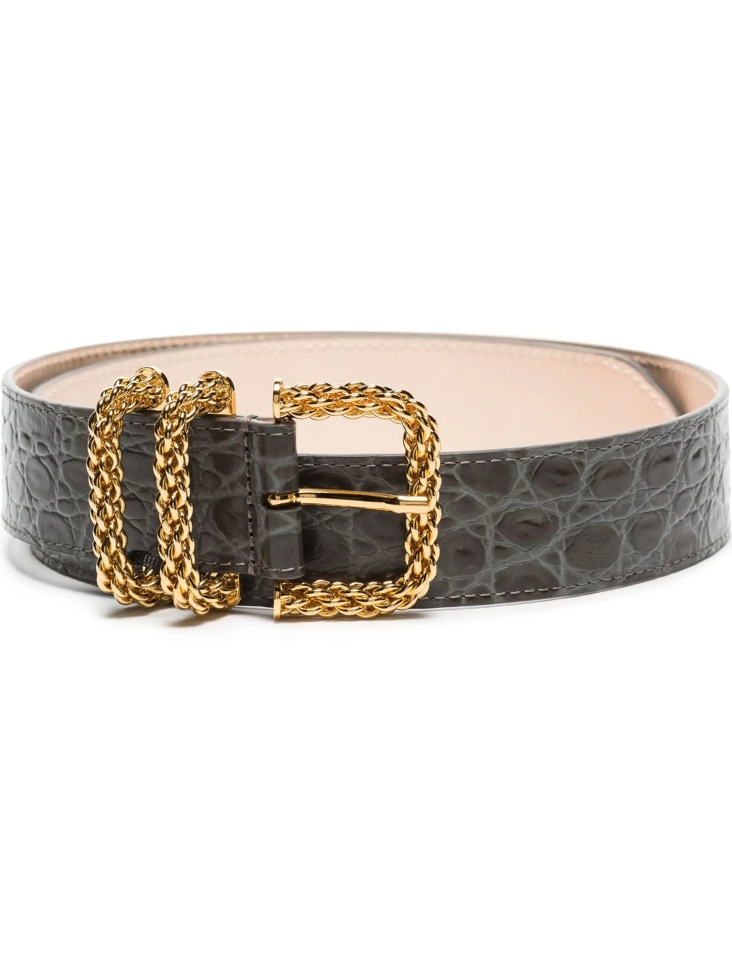 Katina croc-effect leather belt