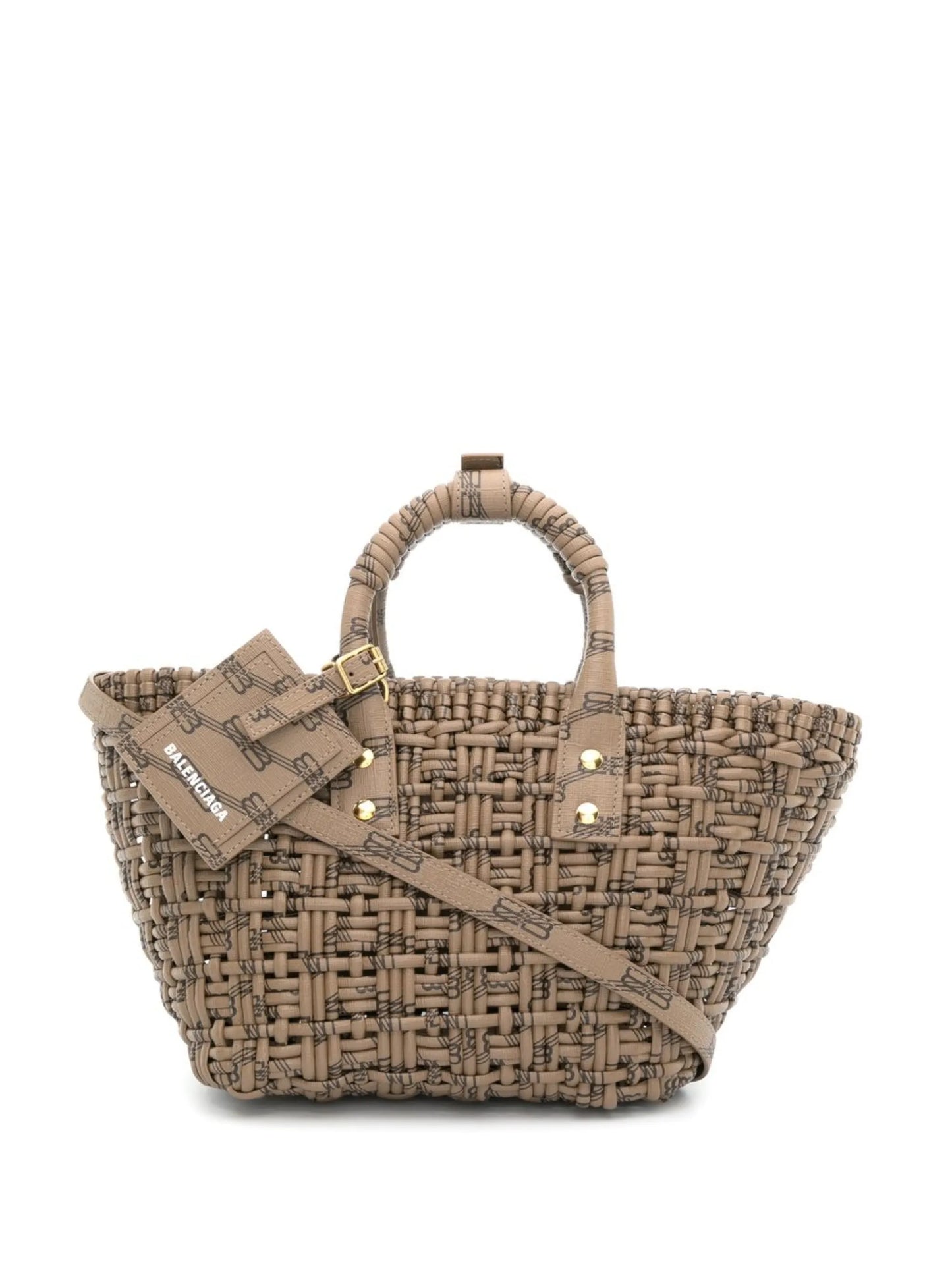interwoven-design tote bag