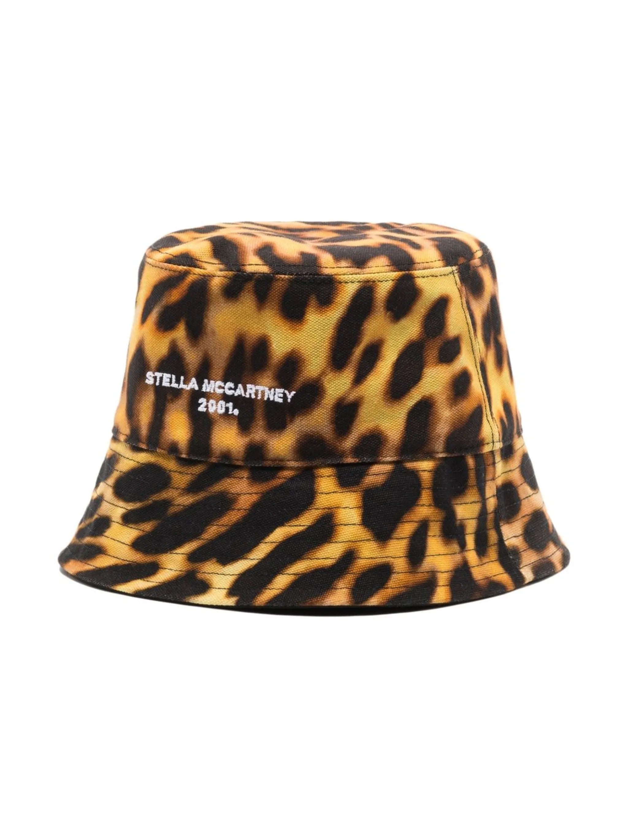 2001-logo leopard-print bucket hat
