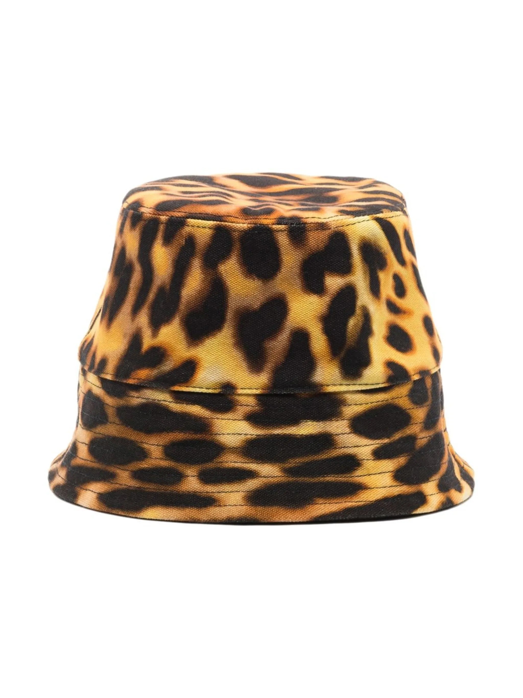 2001-logo leopard-print bucket hat