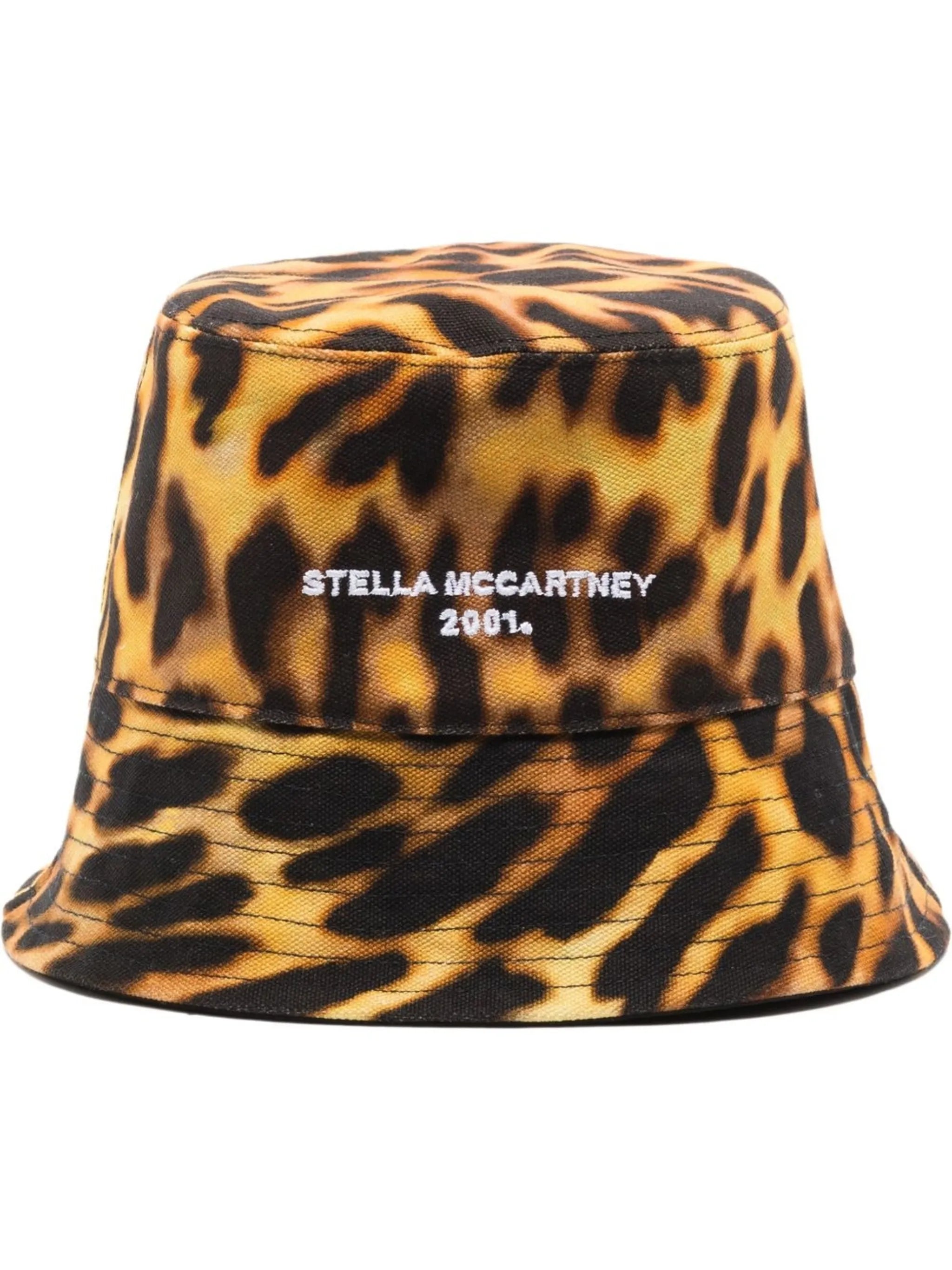 2001-logo leopard-print bucket hat