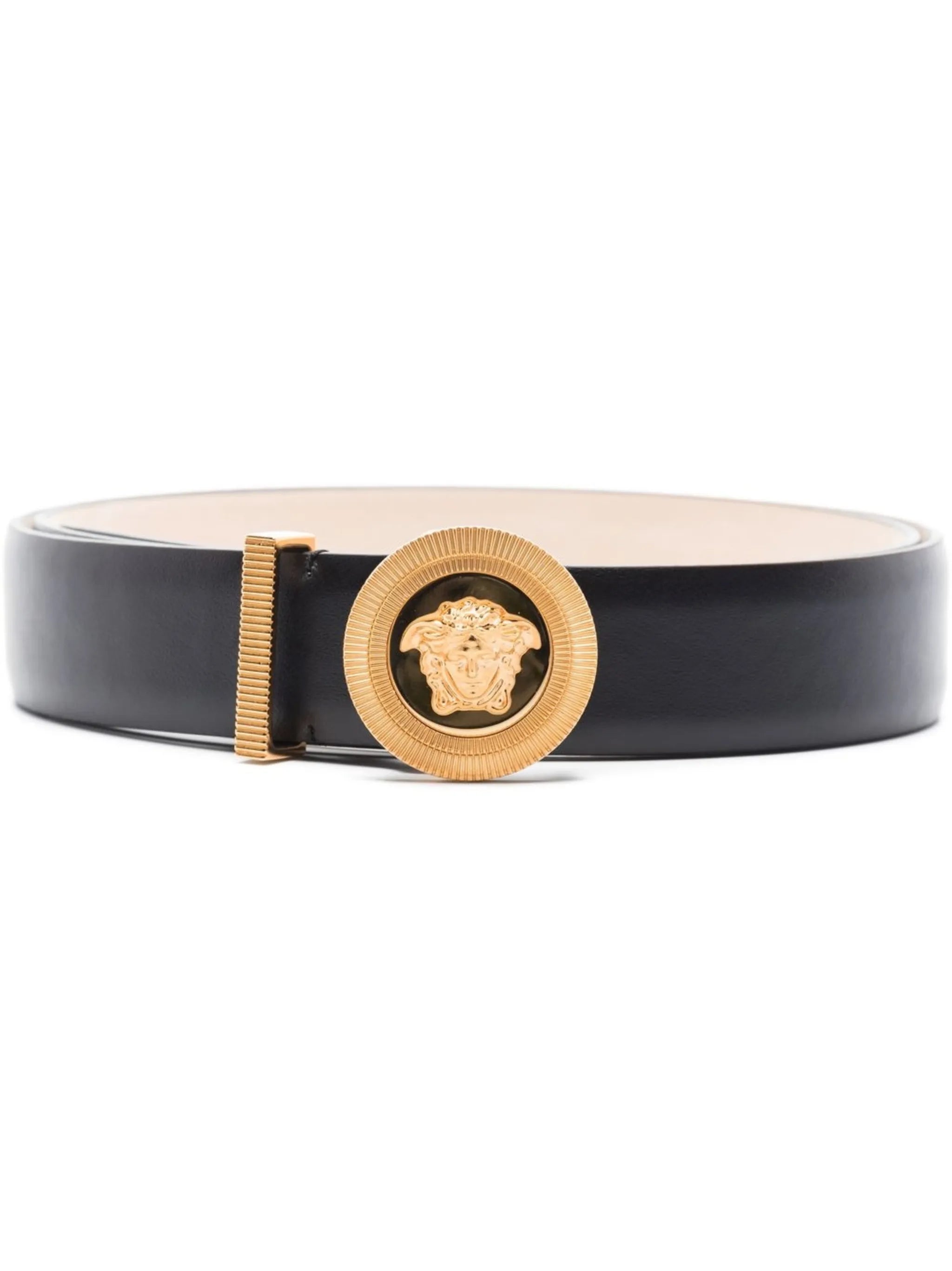 Medusa Biggie leather belt