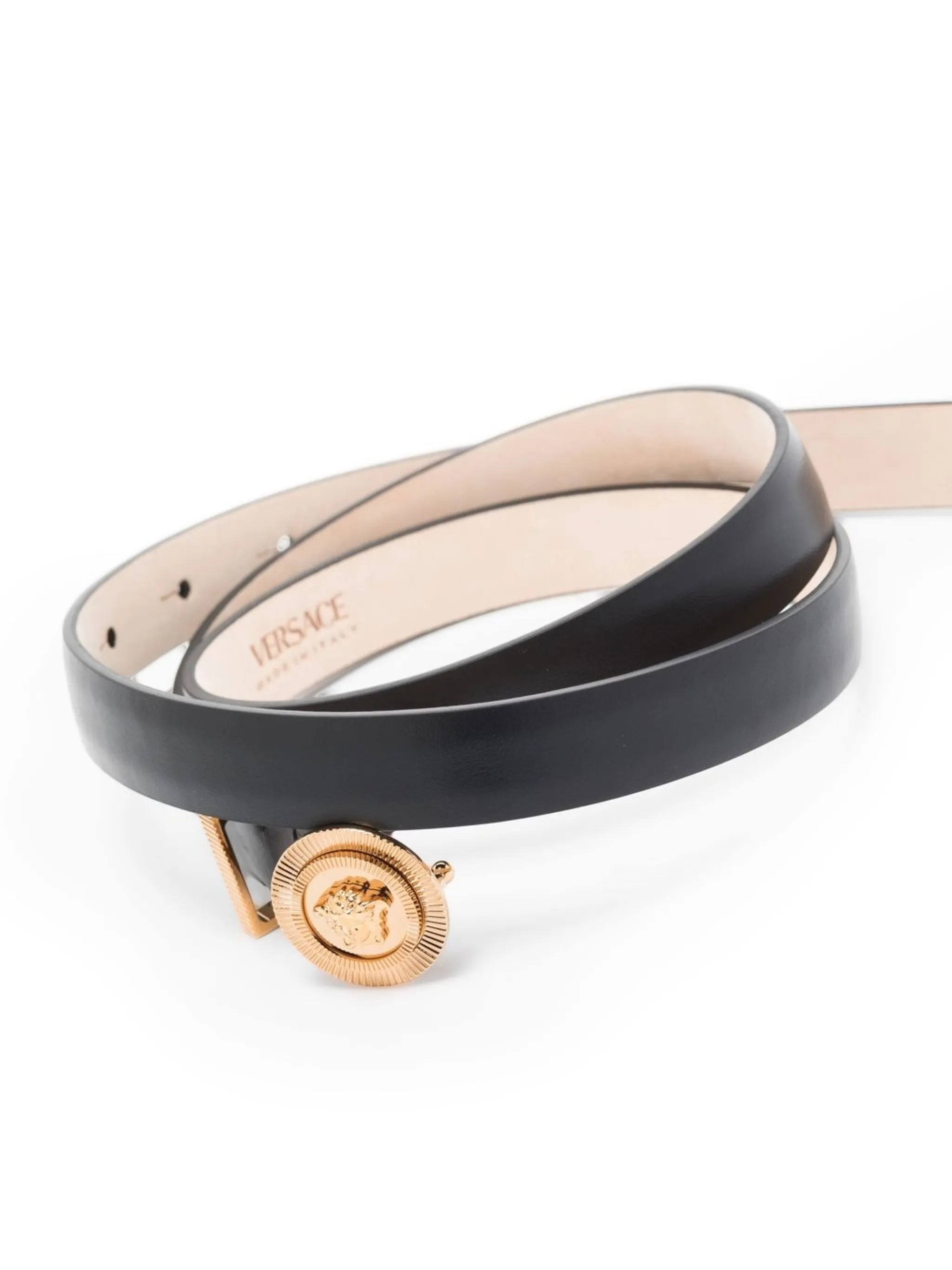 Medusa Biggie leather belt
