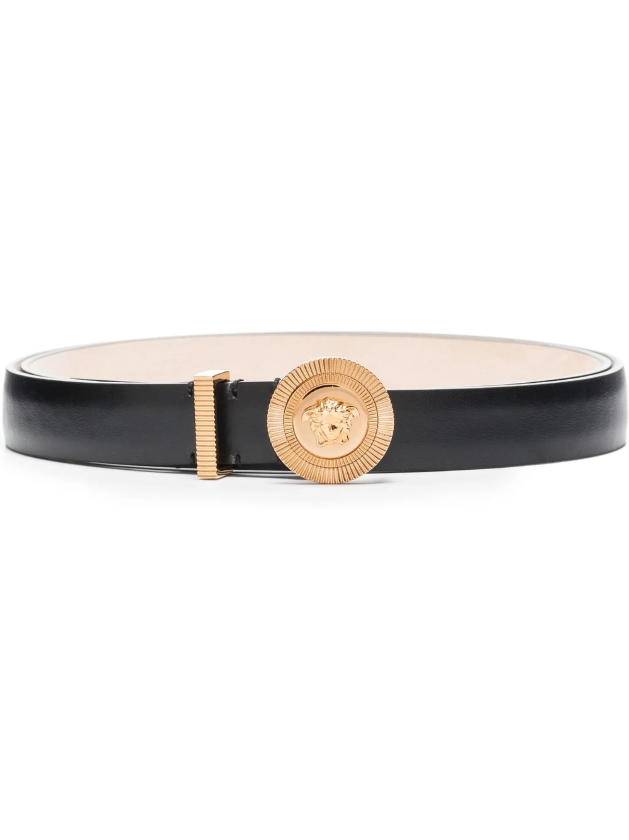 Medusa Biggie leather belt