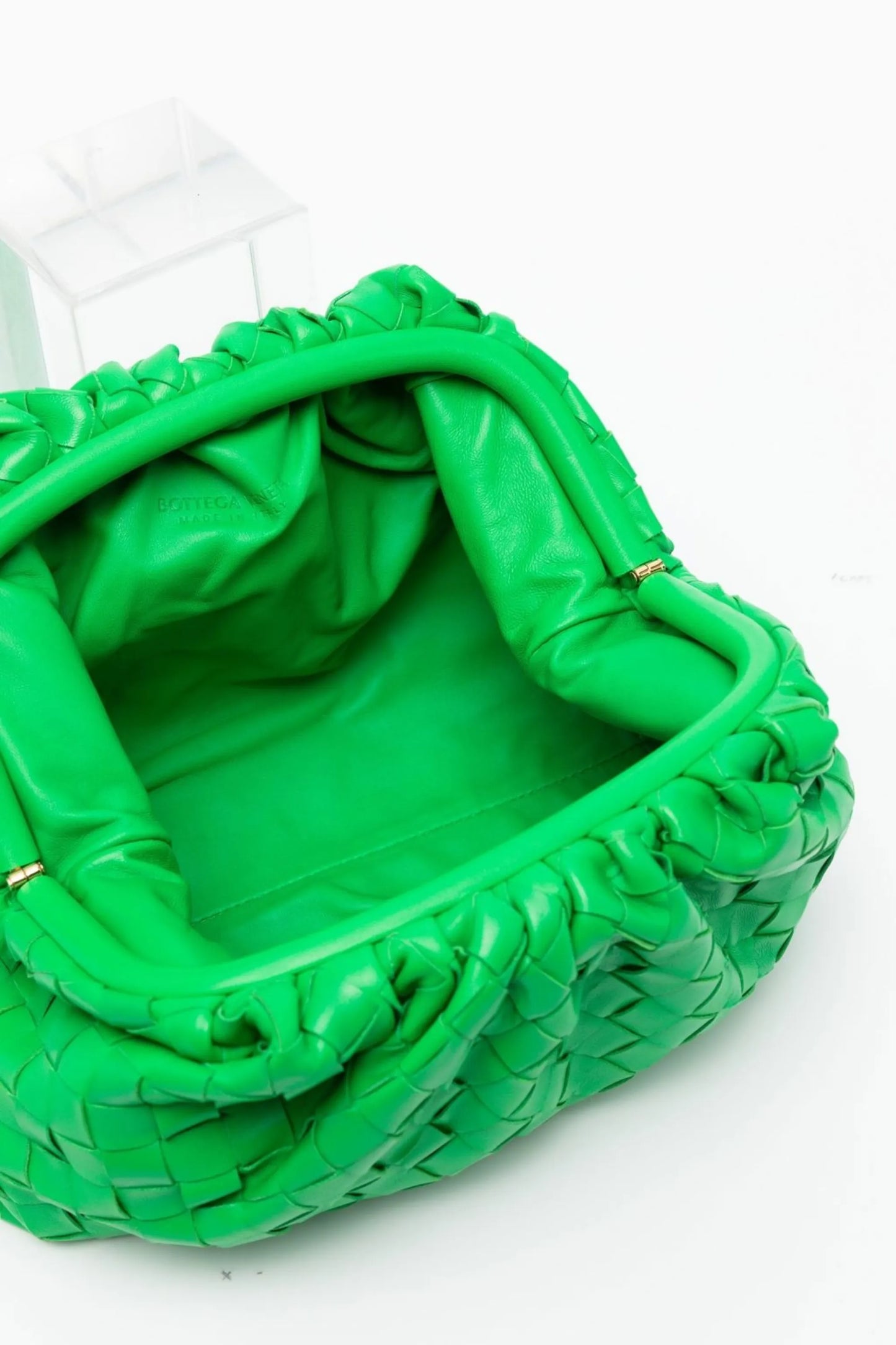 Intrecciato teen pouch clutch bag
