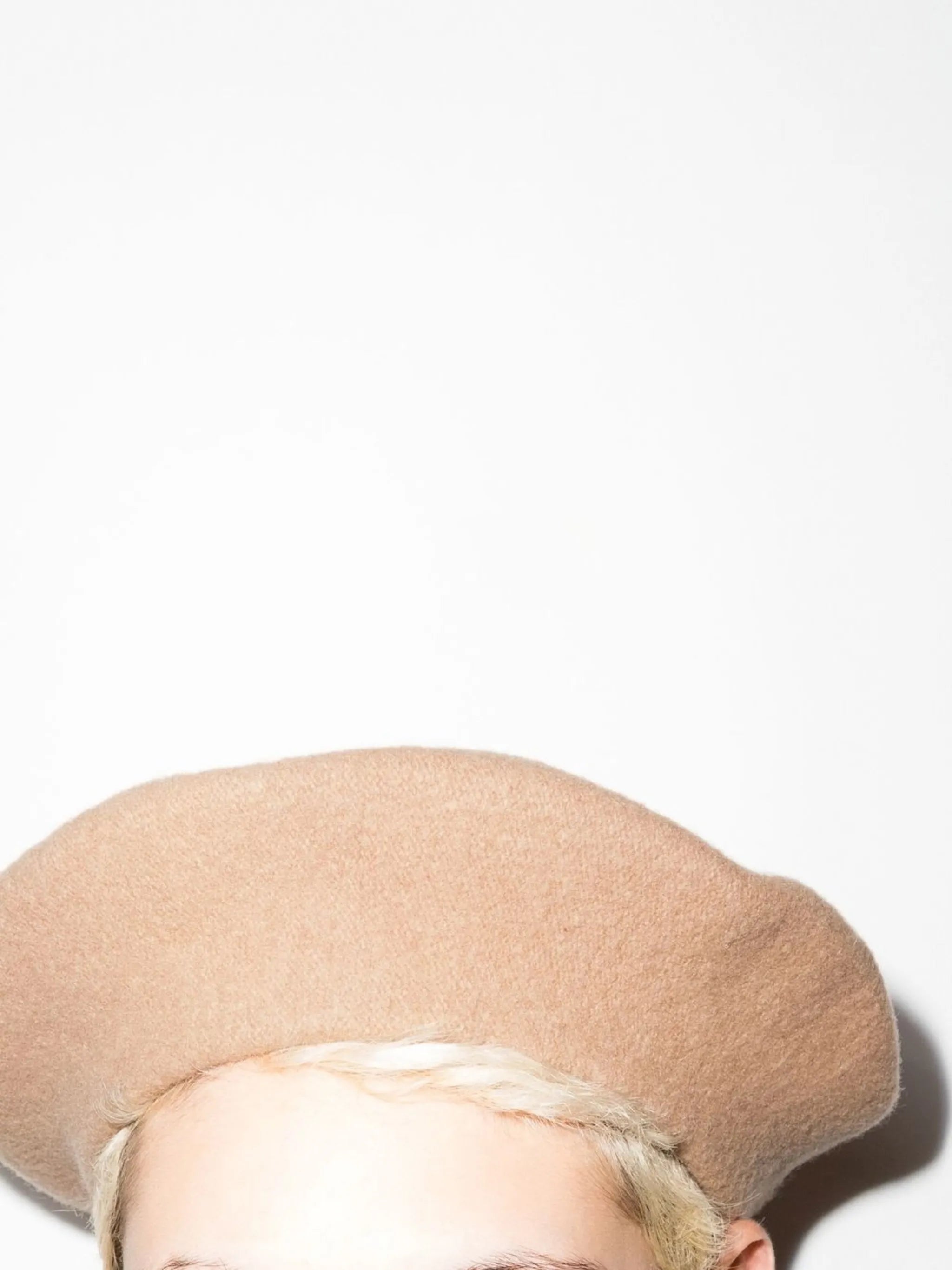 knitted wool beret