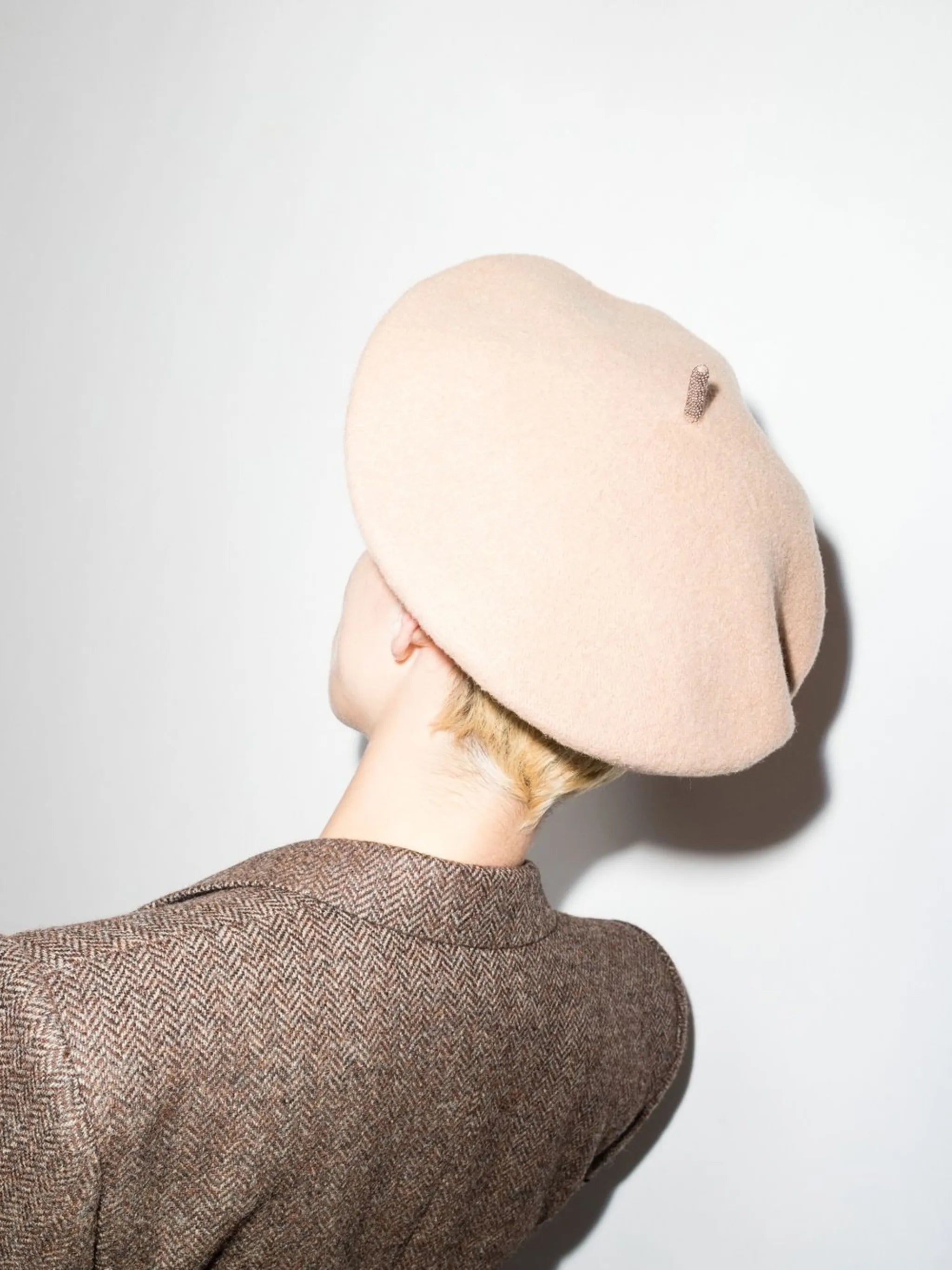 knitted wool beret