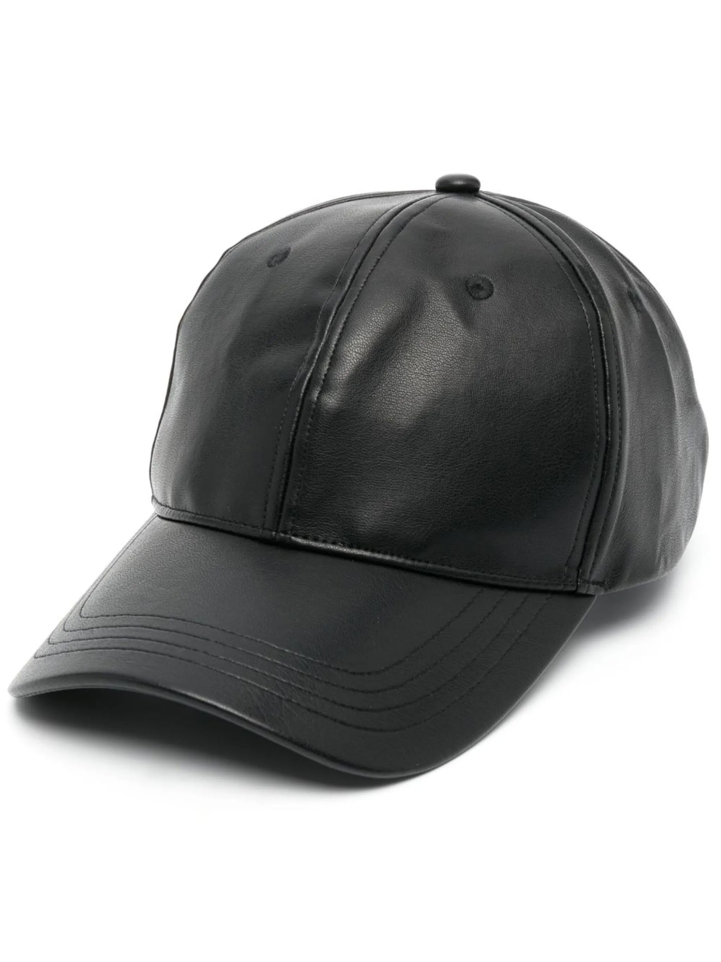 Cia faux-leather cap