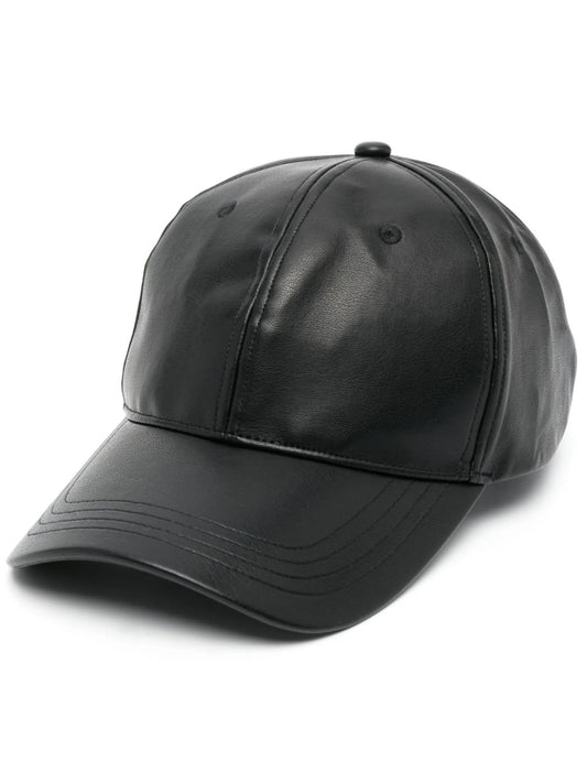 Cia faux-leather cap