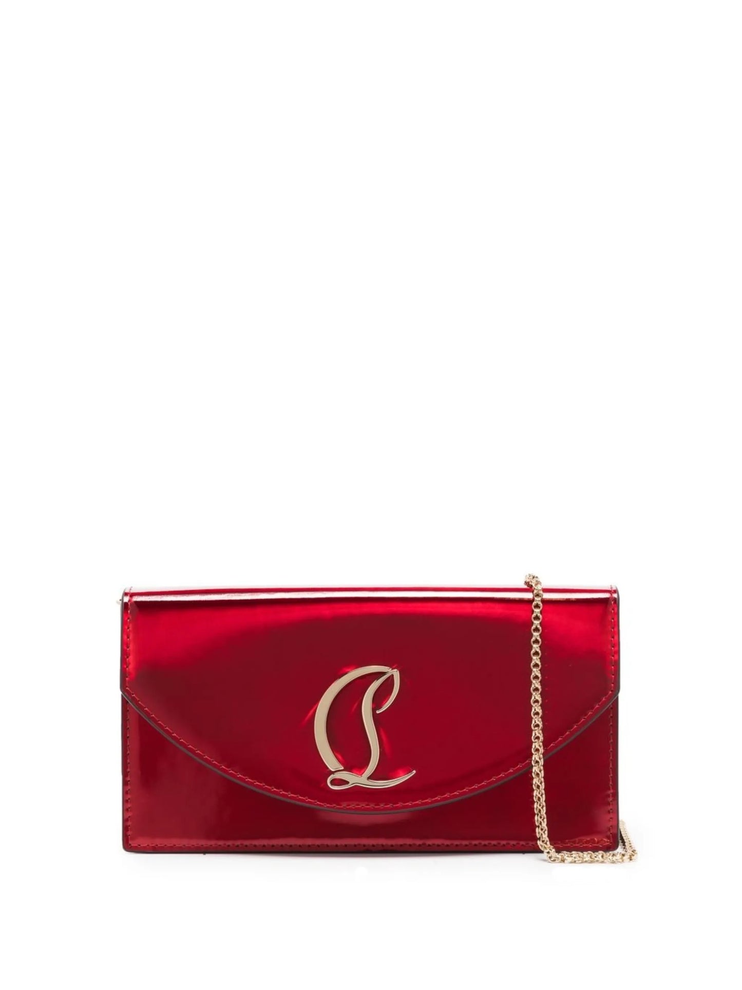 Loubi54 logo-plaque clutch