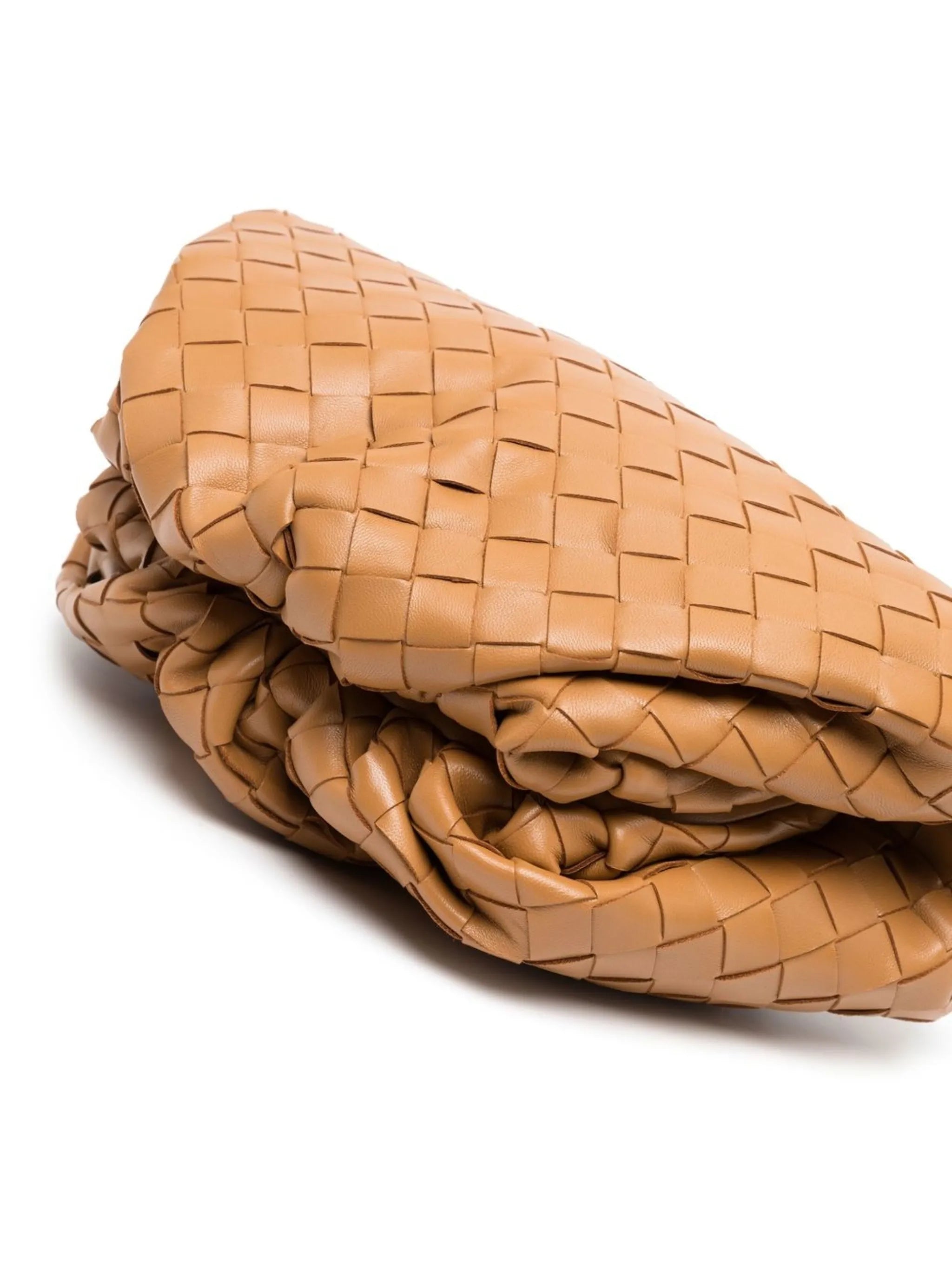 Intrecciato leather clutch bag