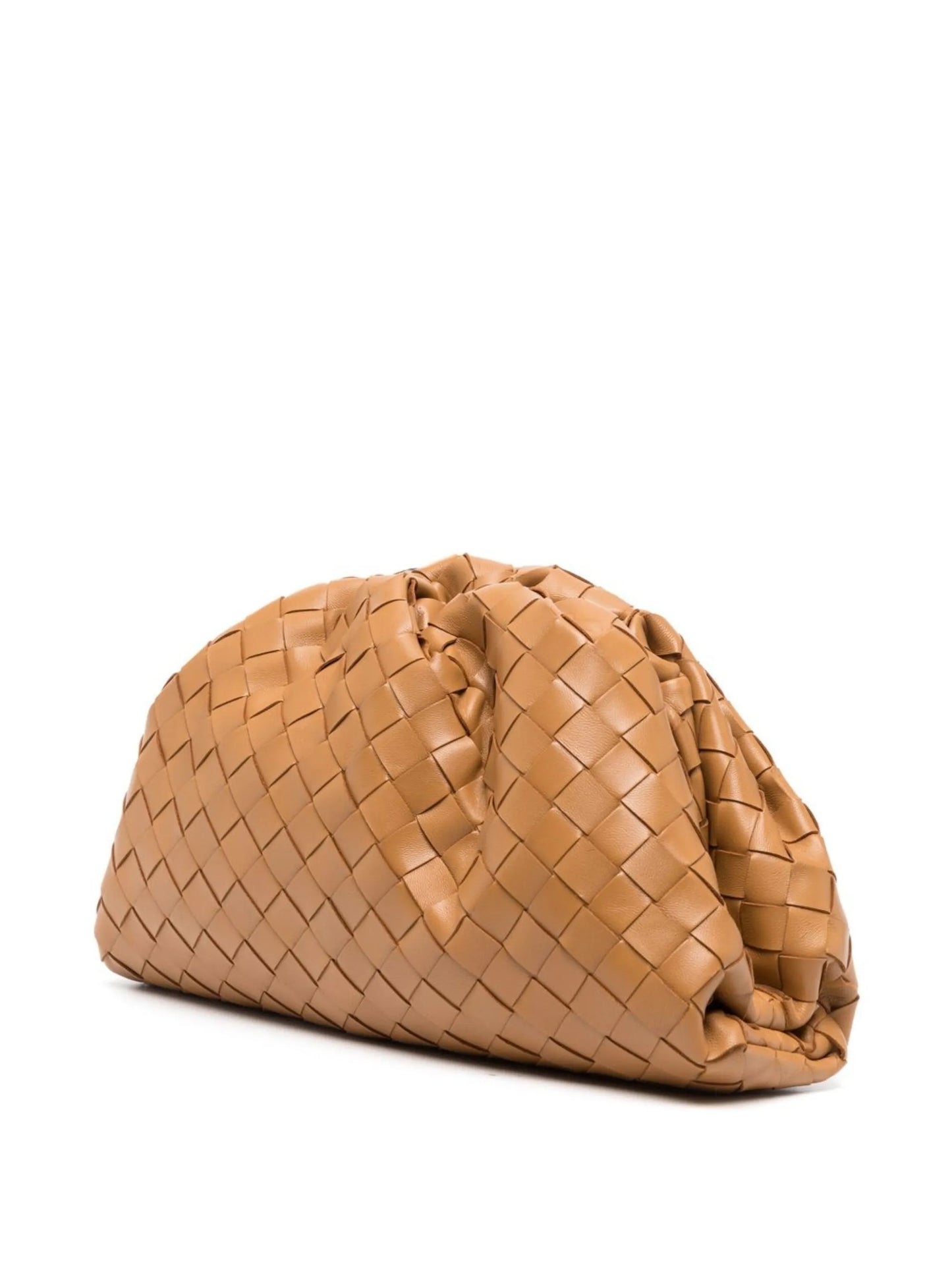 Intrecciato leather clutch bag