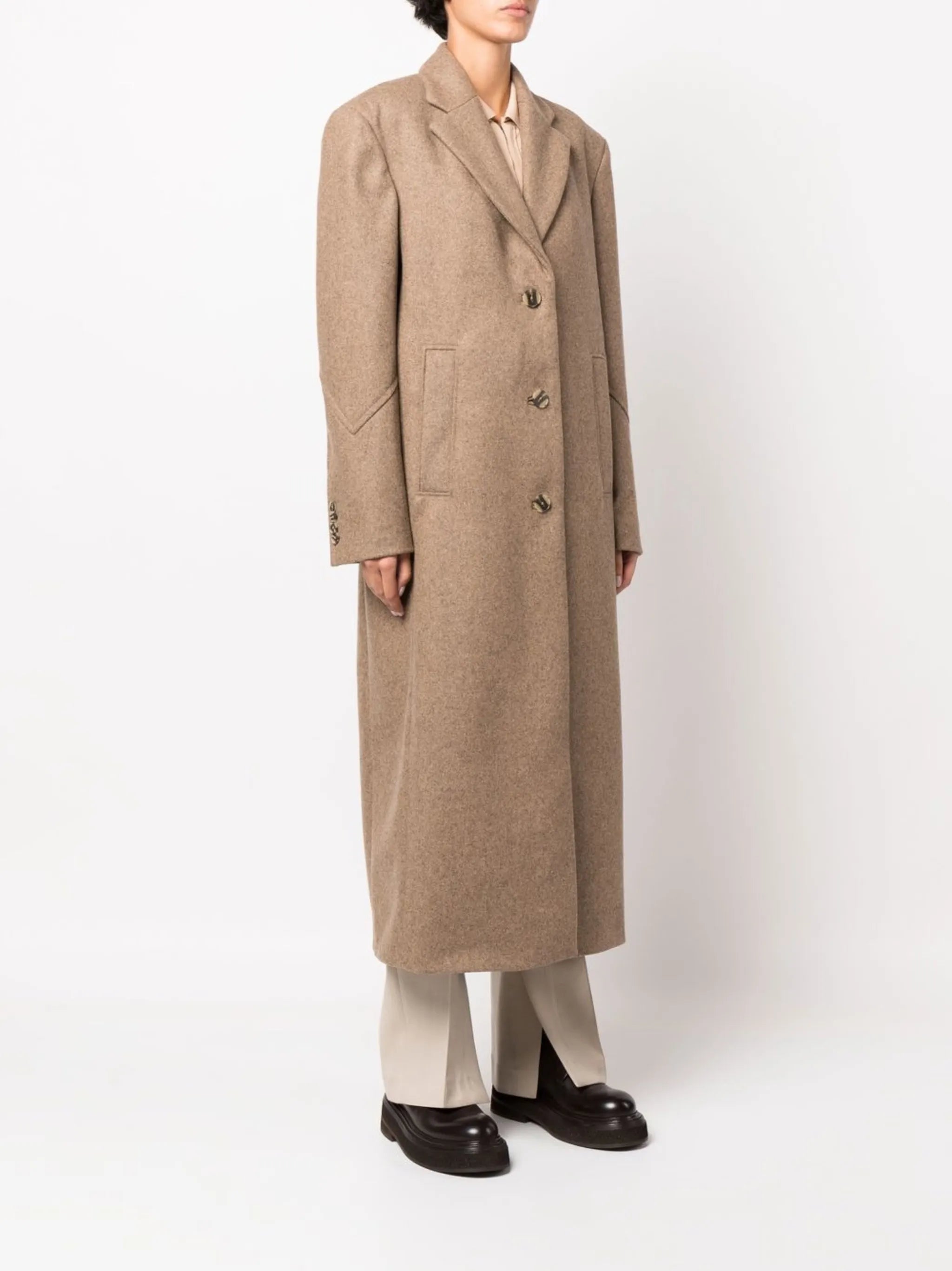 Boyle single-breasted coat
