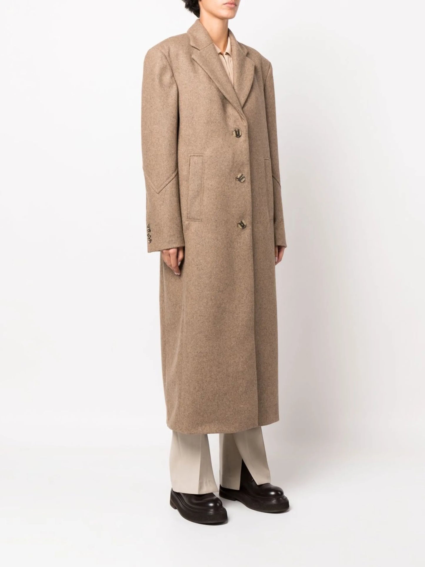 Boyle single-breasted coat