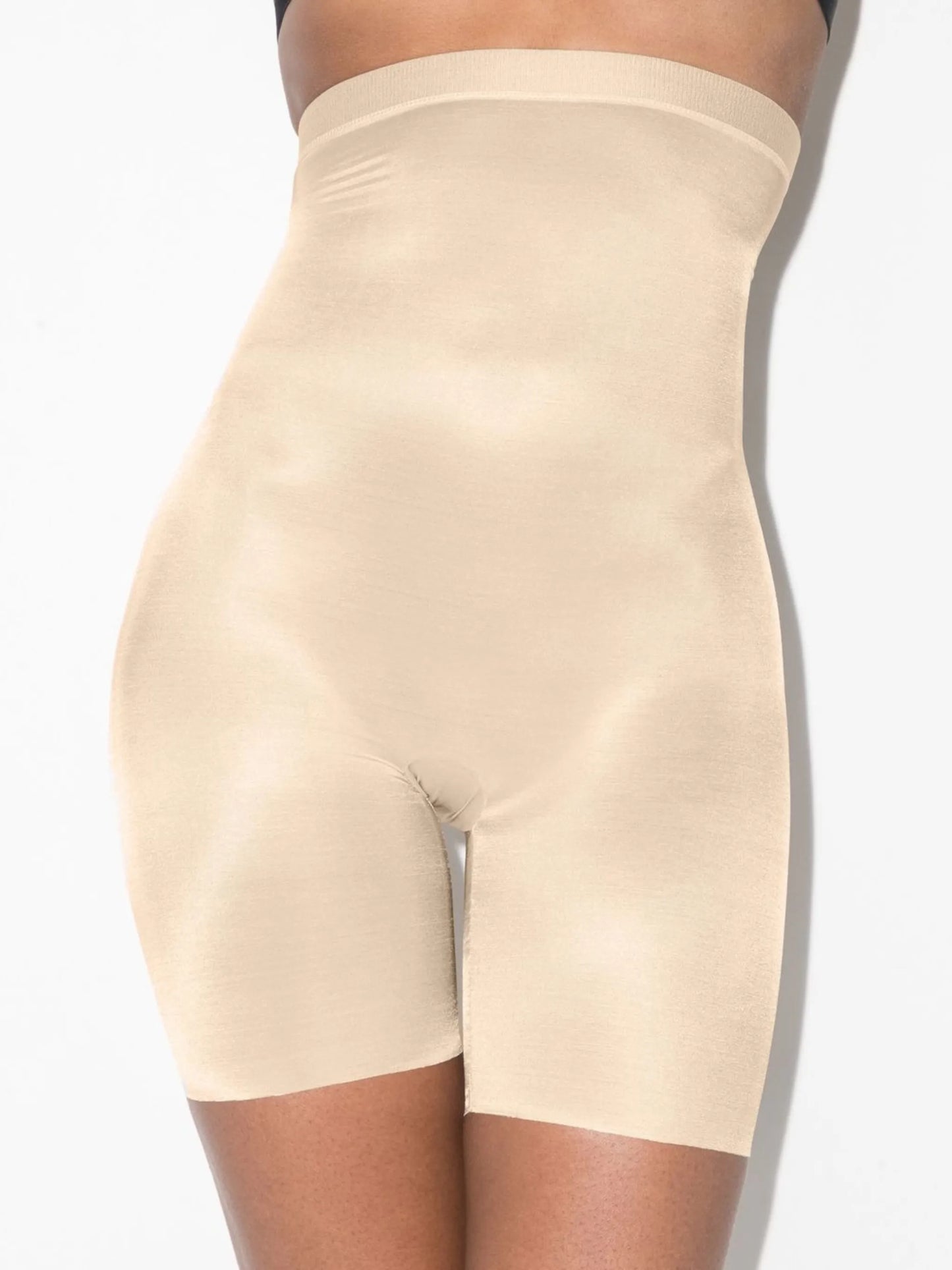 high-waisted stretch shorts