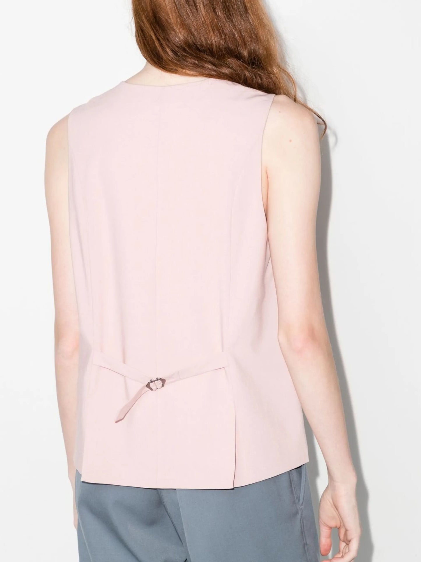 V-neck button-up waistcoat