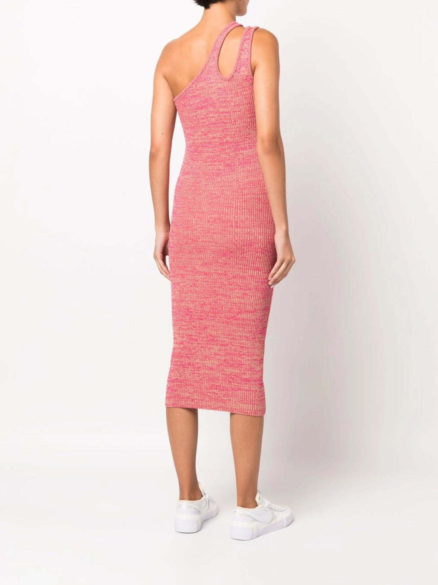 Mila one-shoulder knitted dress