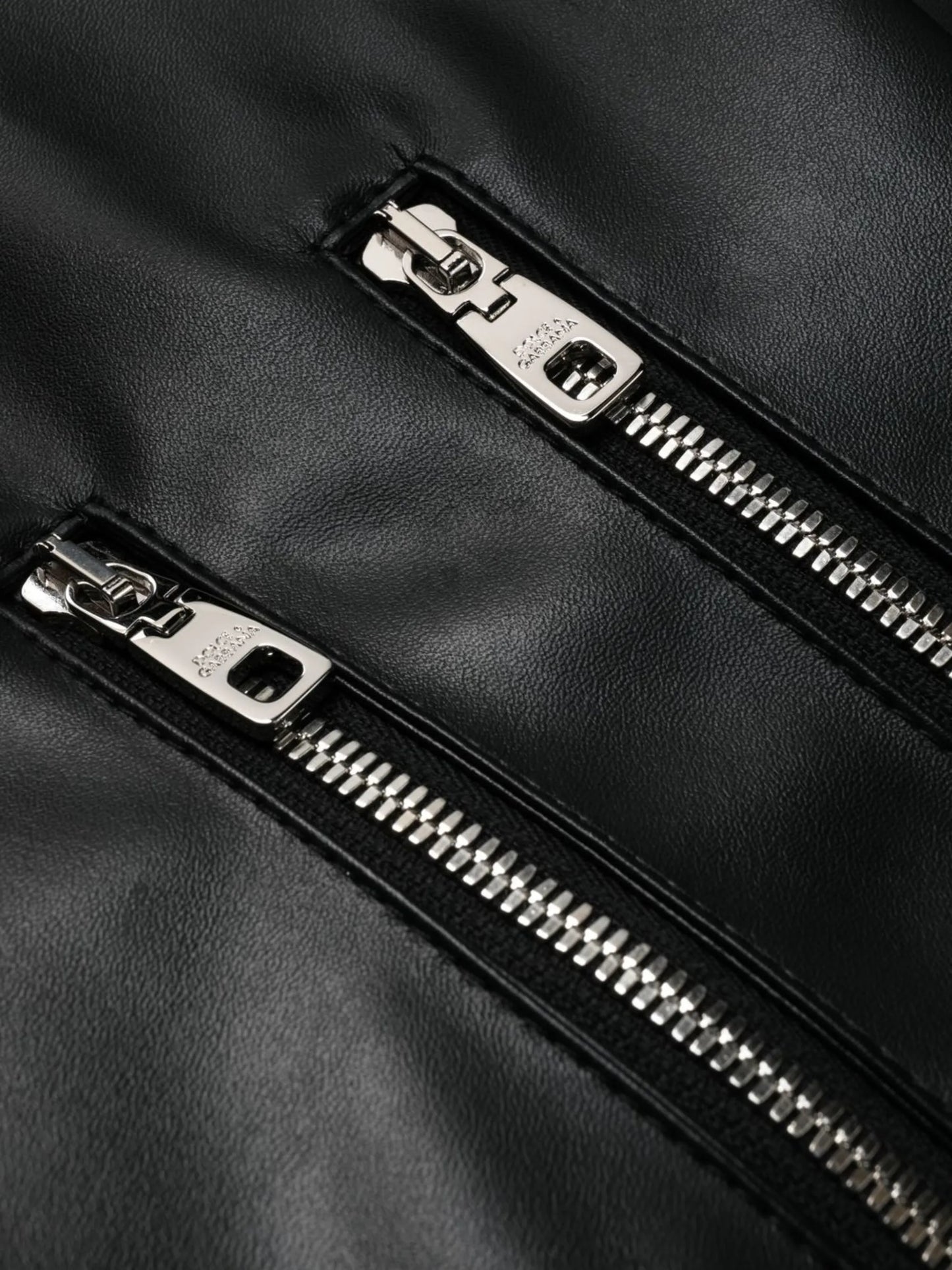 panelled faux-leather leggings