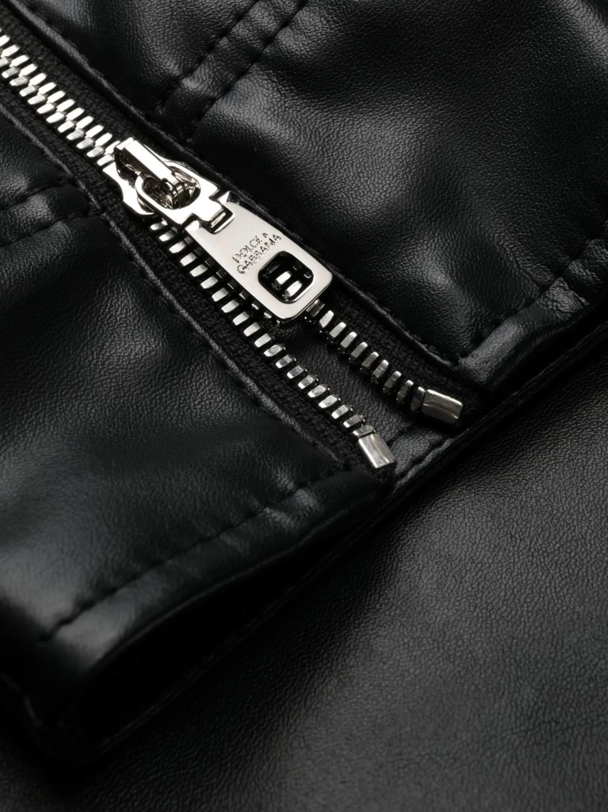 panelled faux-leather leggings