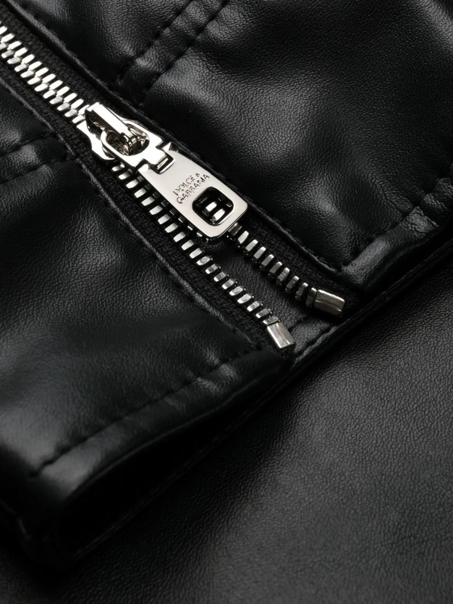 panelled faux-leather leggings