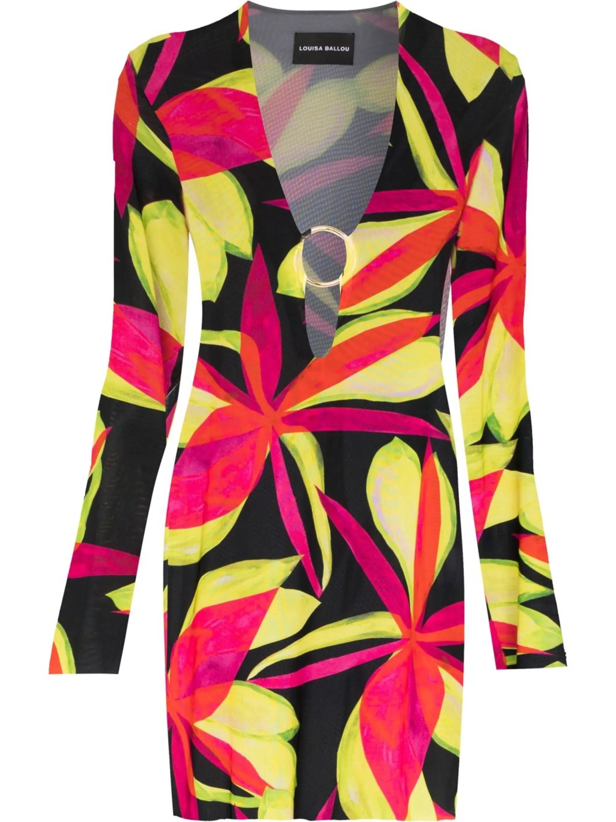 Helios long-sleeved mini dress