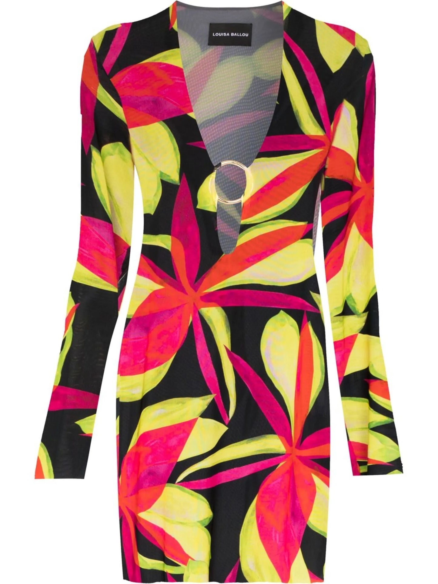 Helios long-sleeved mini dress