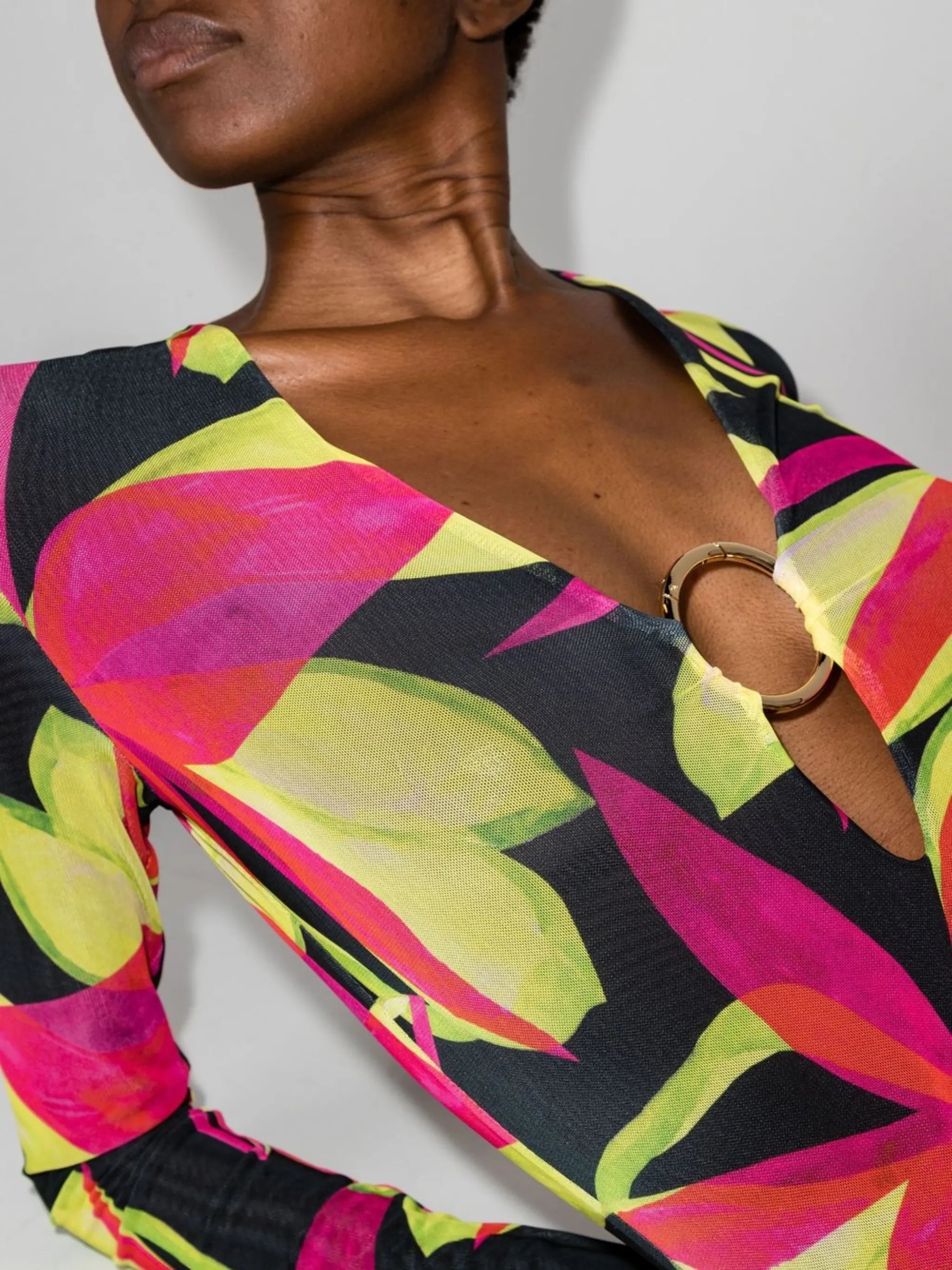 Helios long-sleeved mini dress